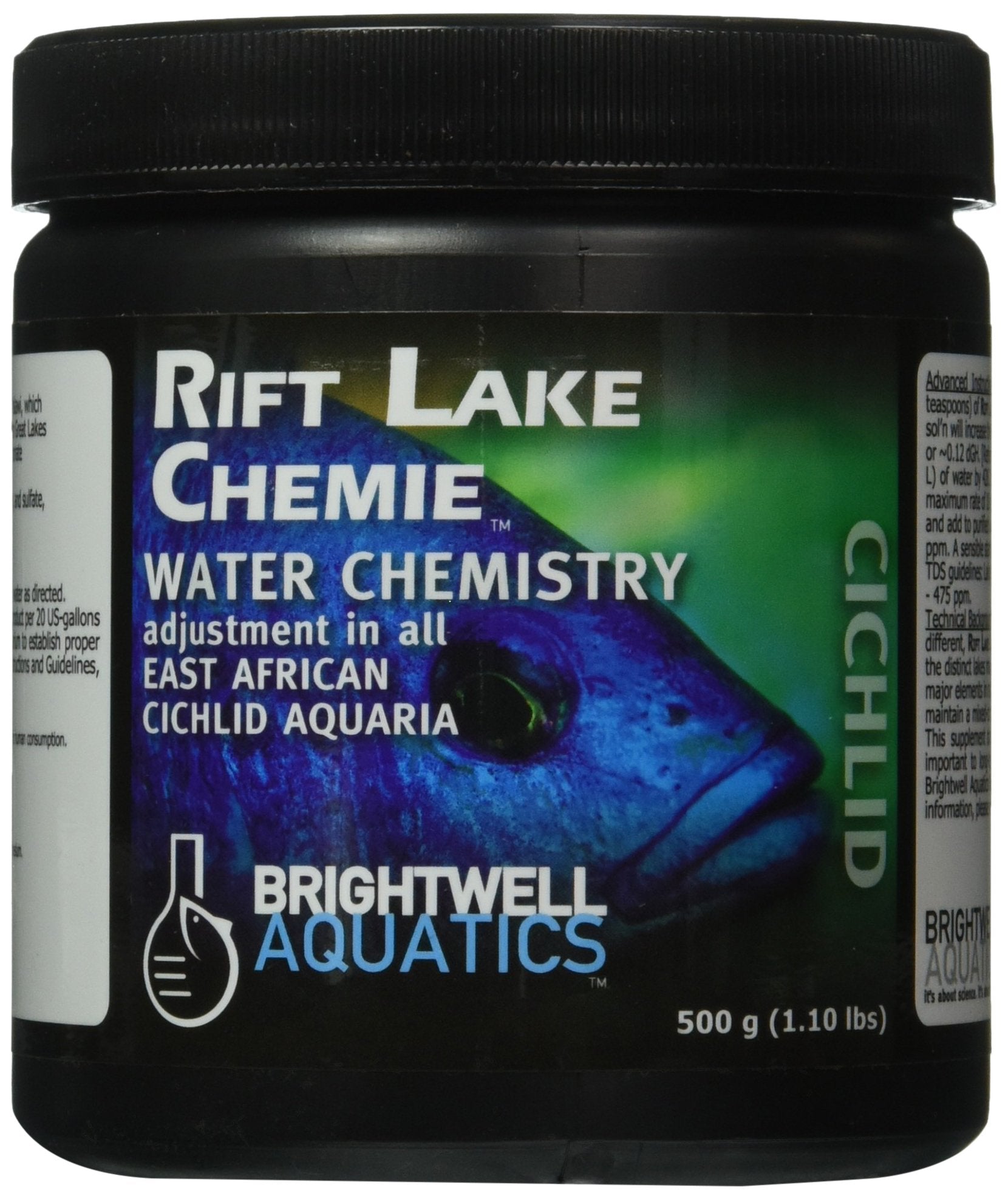 Brightwell Rift Lake Chemie - Adjusts Water Chemistry for East African Cichlid Aquariums, 500 Grams