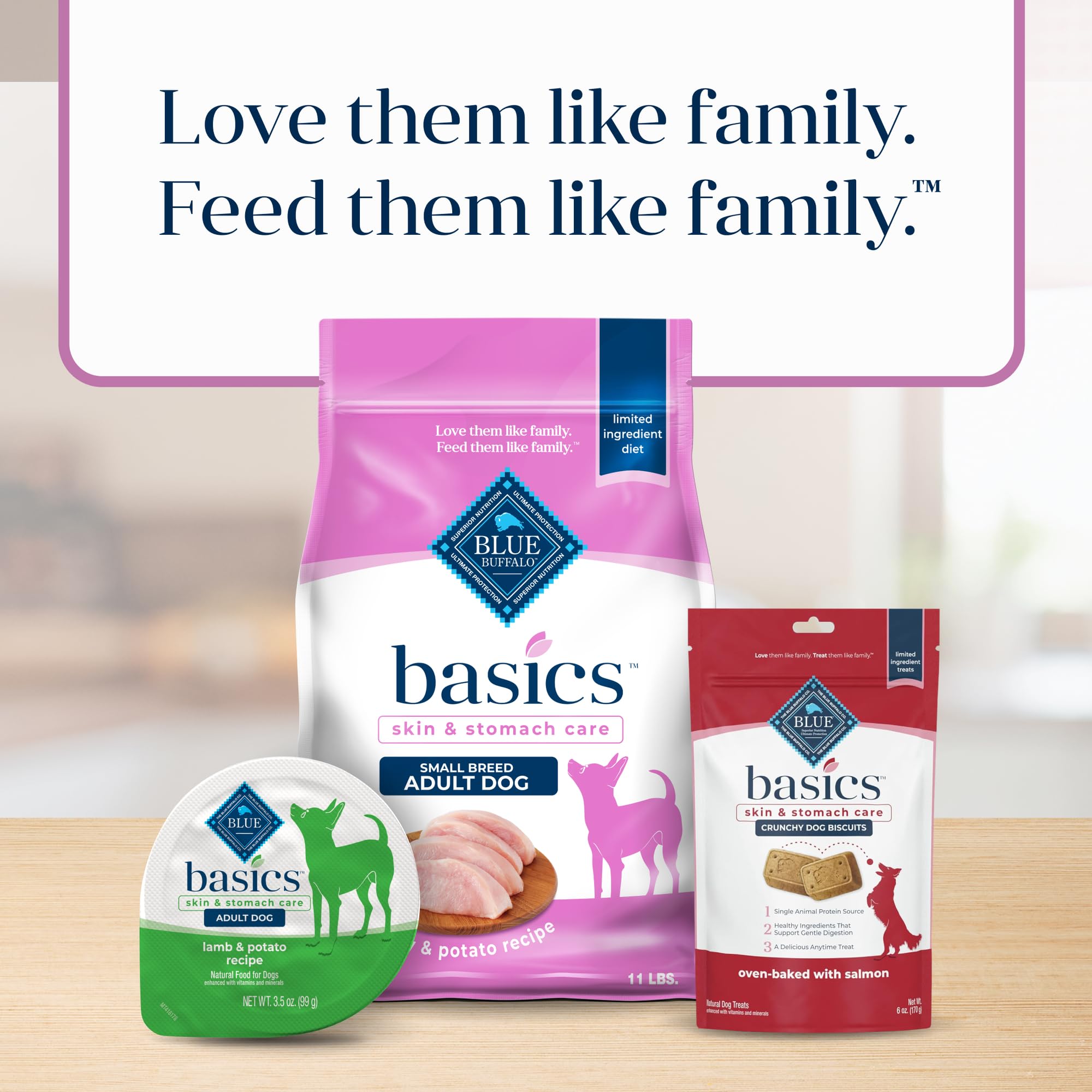 Blue Buffalo Basics Dry Dog Food for Small Breeds, Limited Ingredient Turkey Recipe, 11-lb Bag