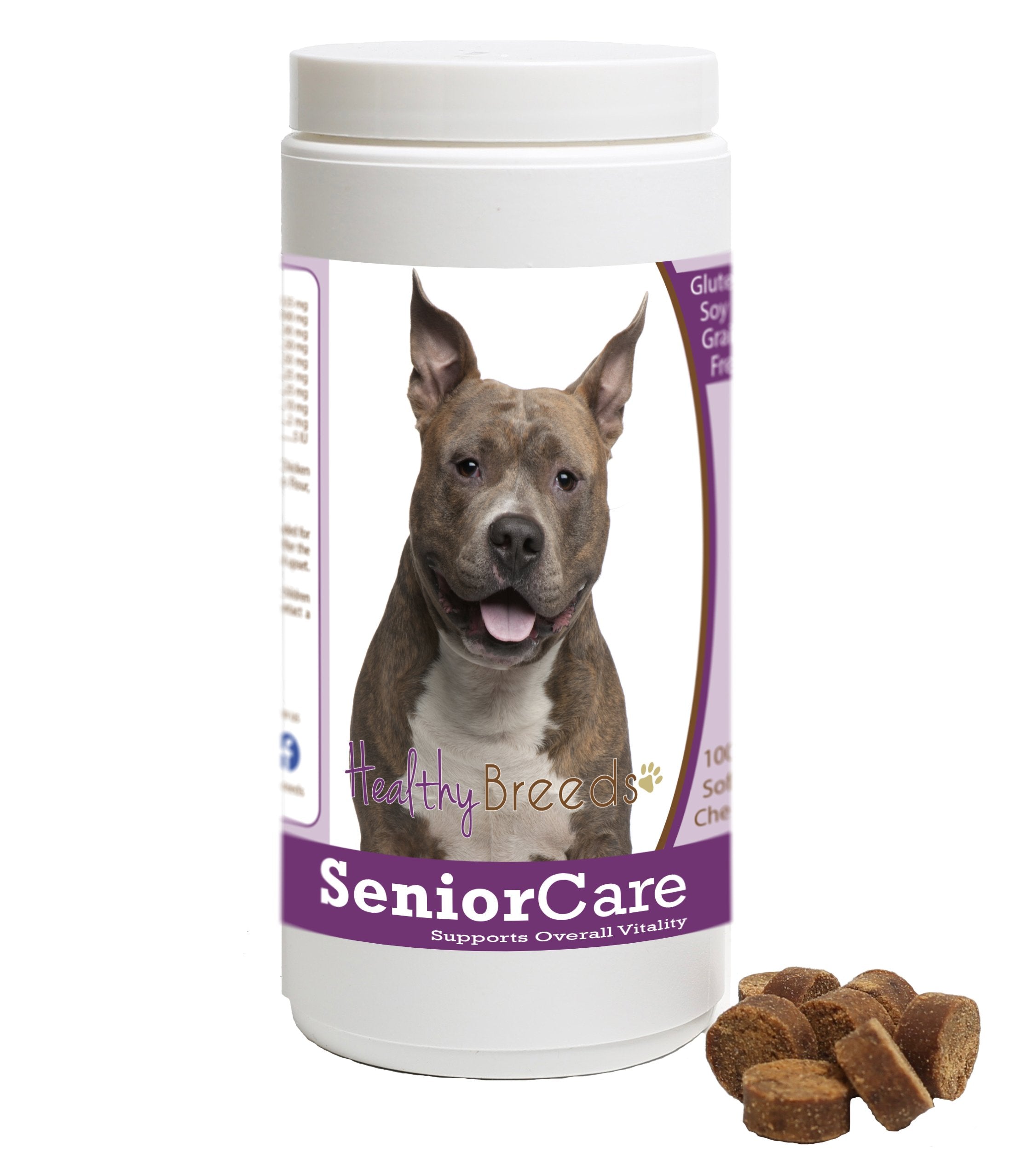 Healthy Breeds American Staffordshire Terrier Senior Dog Care Soft Chews 100 Count