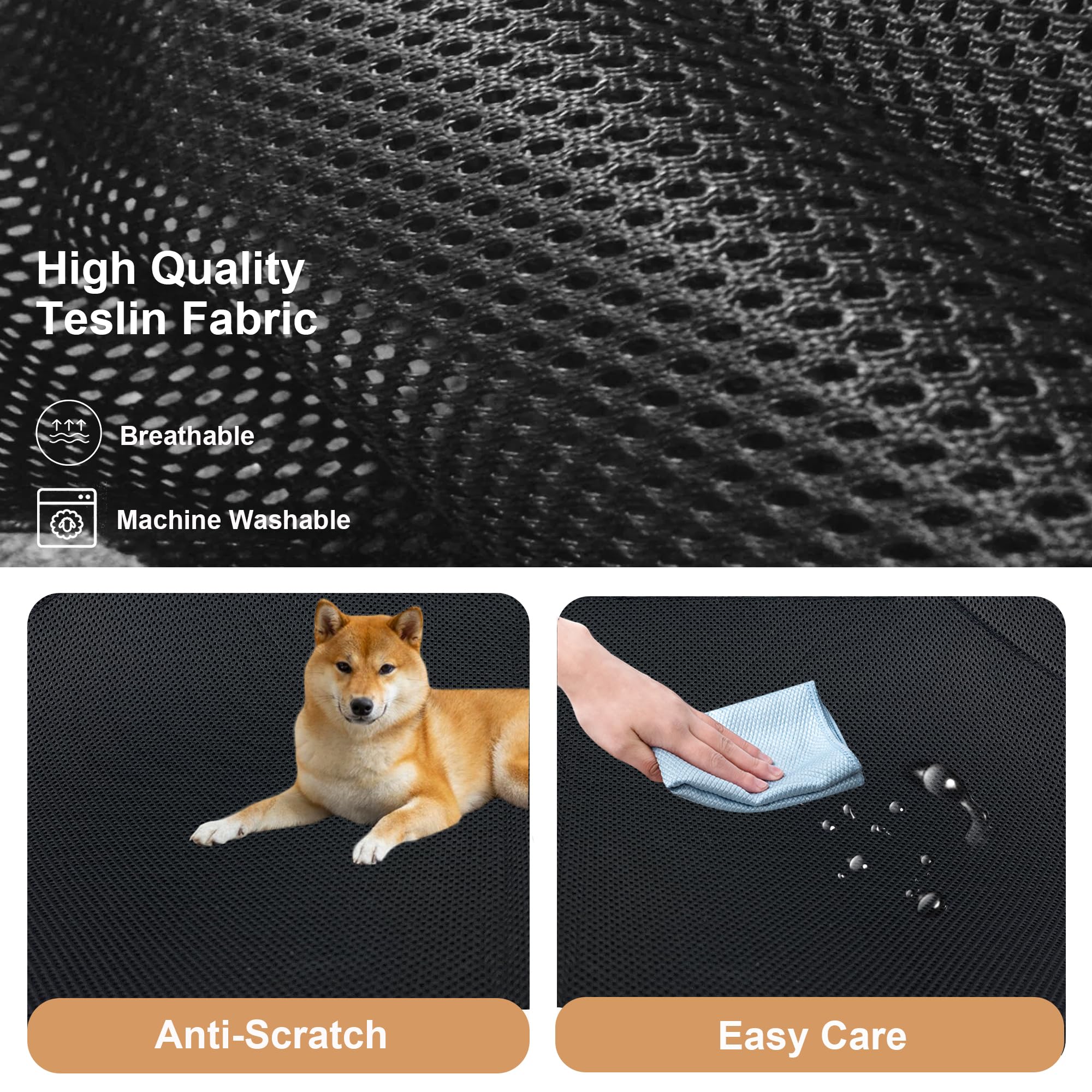 Vomiliku Cooling Elevated Dog Beds For Large Dogs, Portable Raised Large Dog Bed For Indoor & Outdoor Use, No-Slip Feet Pet Cots