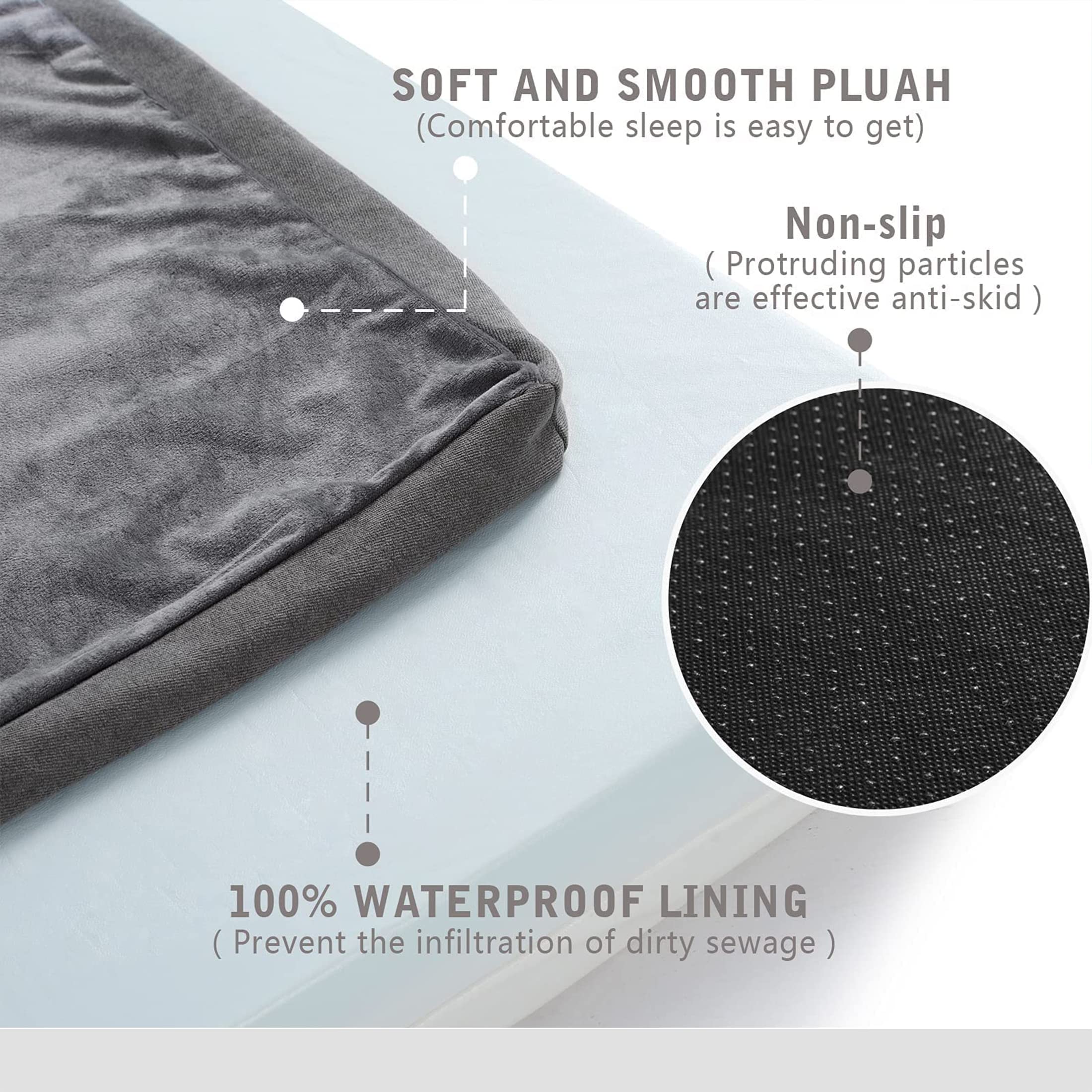 Gohoo Pet Orthopedic Memory Foam Dog Bed, Cooling Dog Beds For Extra Large Dogs -Waterproof Pet Bed For Crate With Removable Was