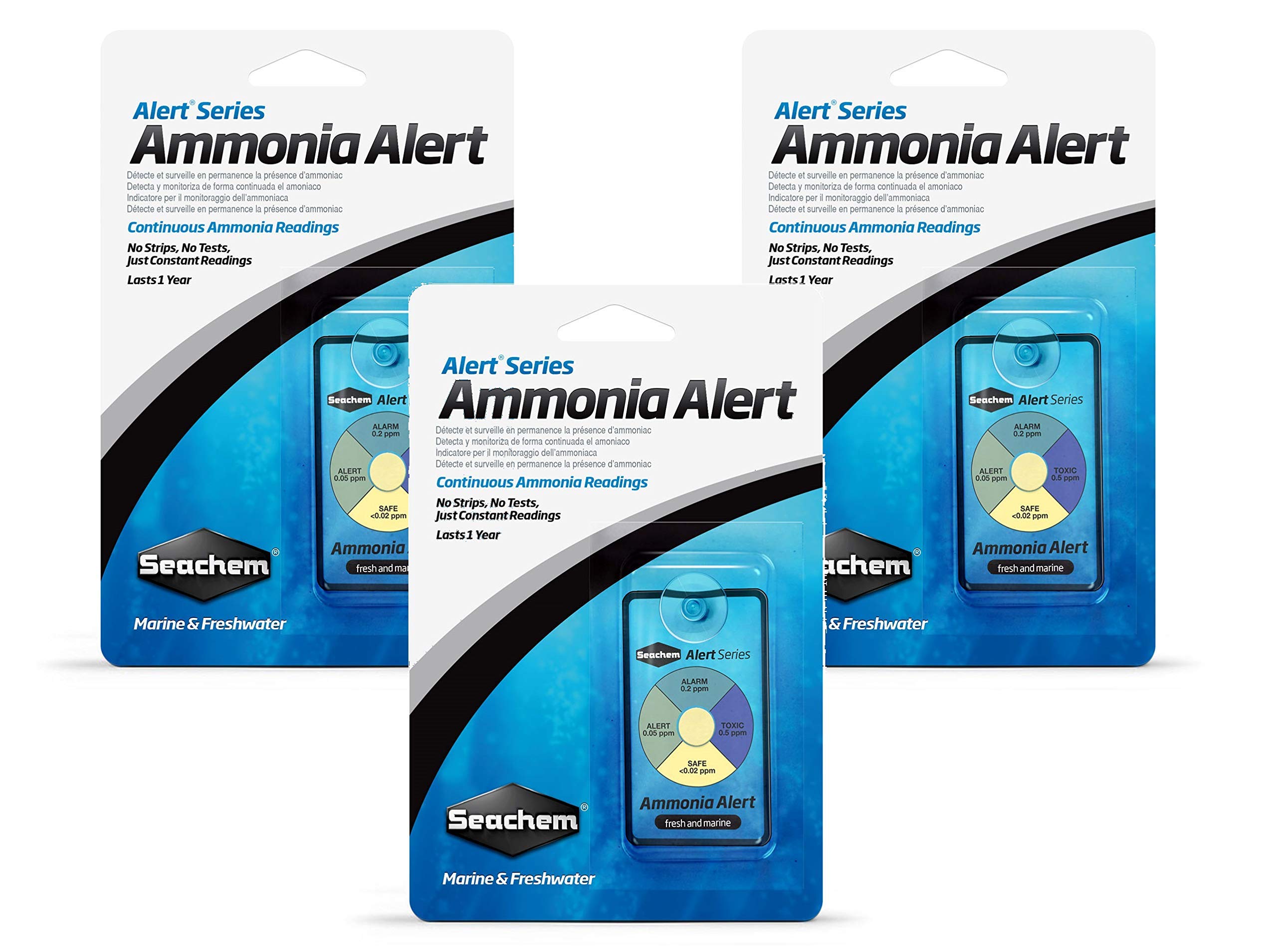 Seachem Ammonia Alert 1 Year Monitor (3 Pack)