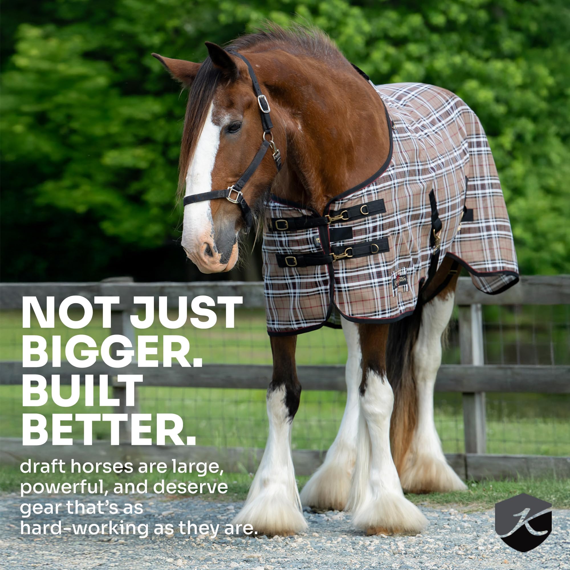 Kensington UV Horse Fly Mask with Web Trim - Protective Mask with Dual Ear Opening & Forelock Freedom - XXLarge, Atlantis
