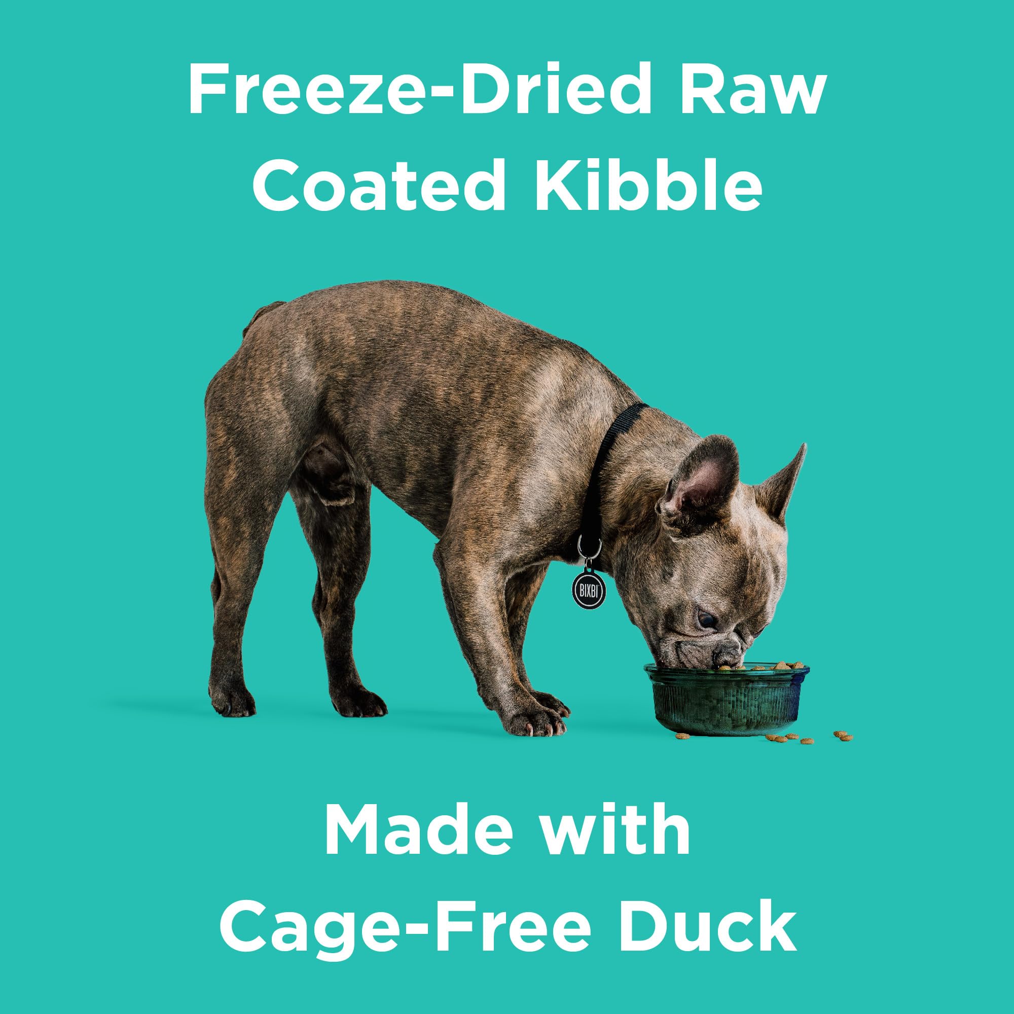 BIXBI Rawbble Dry Dog Food, Duck, 24 lbs - USA Made with Fresh Meat - No Meat Meal & No Corn, Soy or Wheat - Freeze Dried Raw Co