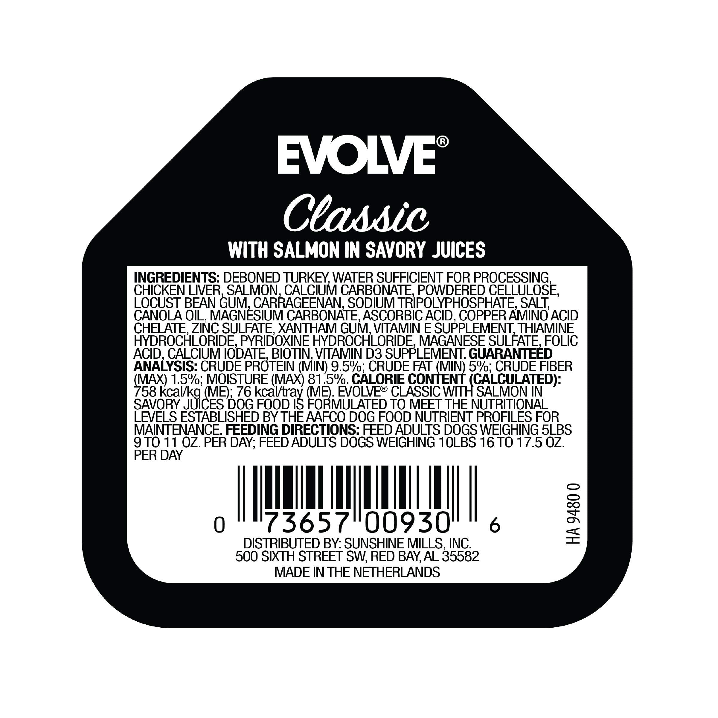 Evolve Classic Crafted Meals Salmon Recipe Dog Food (Pack of 15)