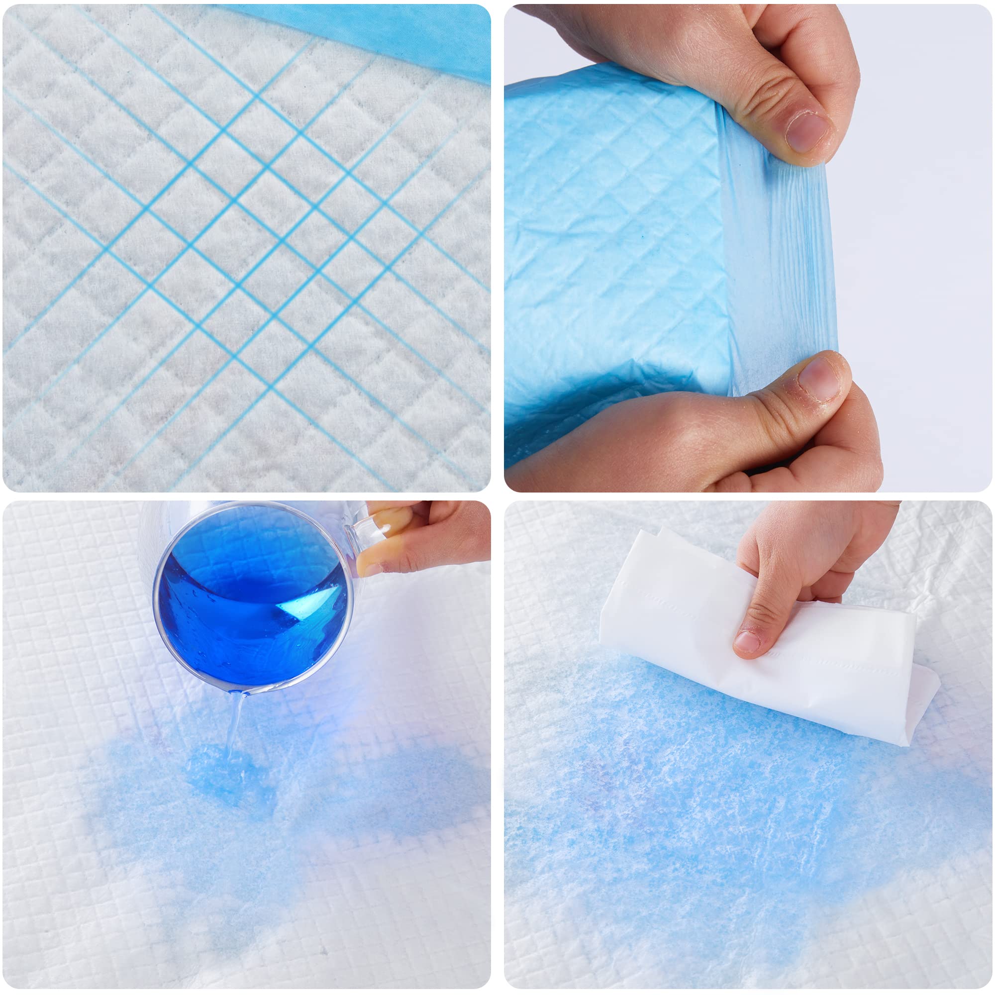 BESTLE Super Absorbent Puppy Pads 22x22 - Leak-Proof, 100-Count Pee Pads for Dogs