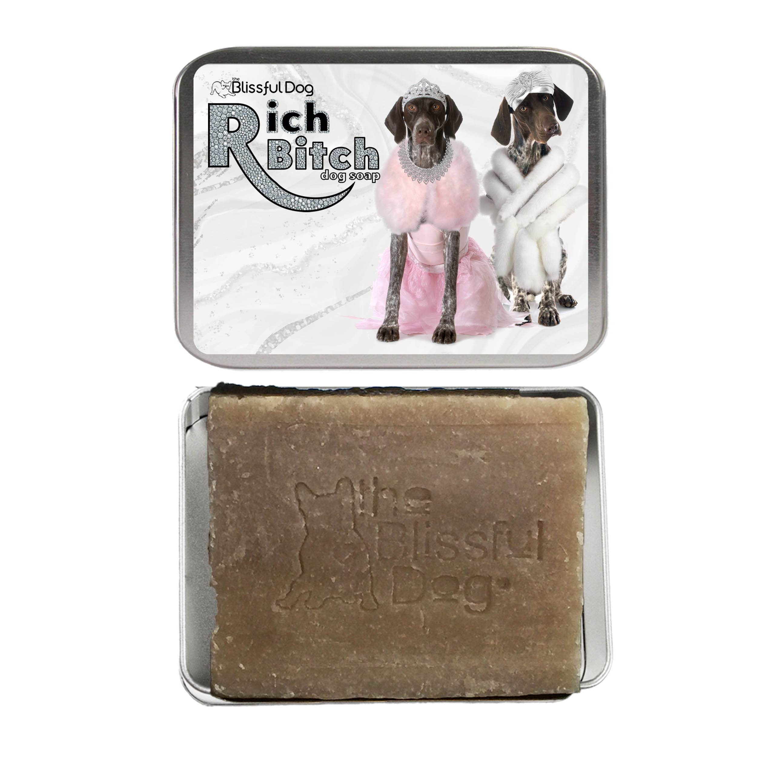 The Blissful Dog Soap-Rb-Gsp Rich Bitch German Shorthaired Pointer Luxury Bar Dog Soap