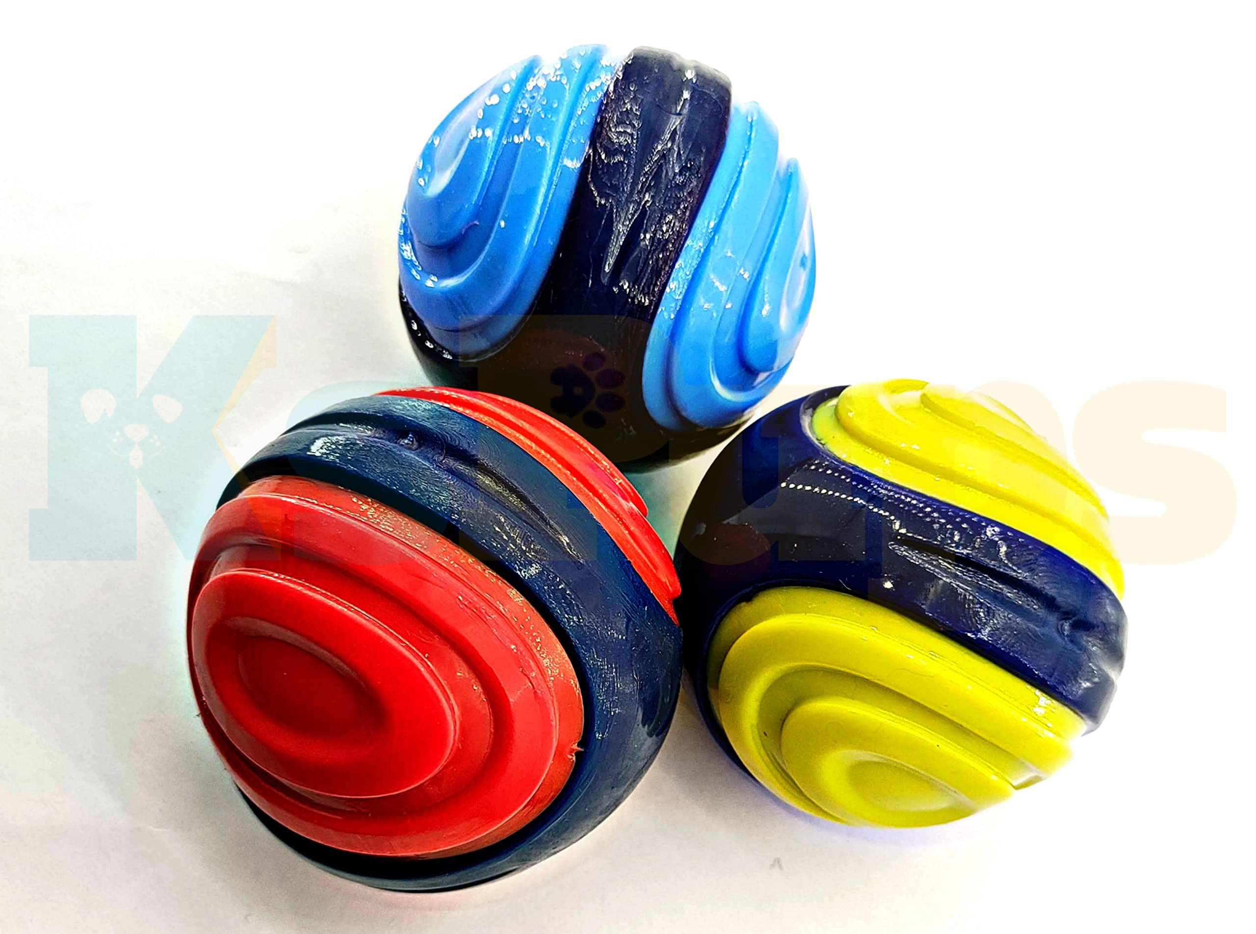 Kspups Dogs Squeaky Interactive Ball Toy | Tug And Fetch Sound Chew Toys For Pet And Dog  Color As Vary I Pcs1