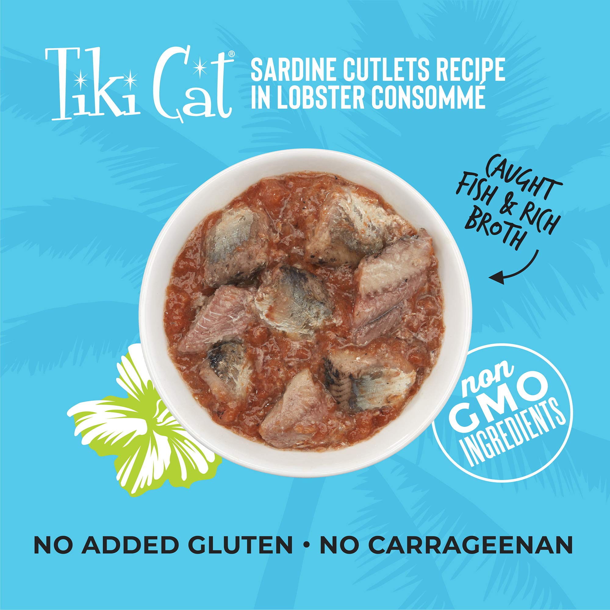 Tiki Cat Grill Wet Cat Food, Sardine Cutlets, 6 oz. Cans (8 Count)