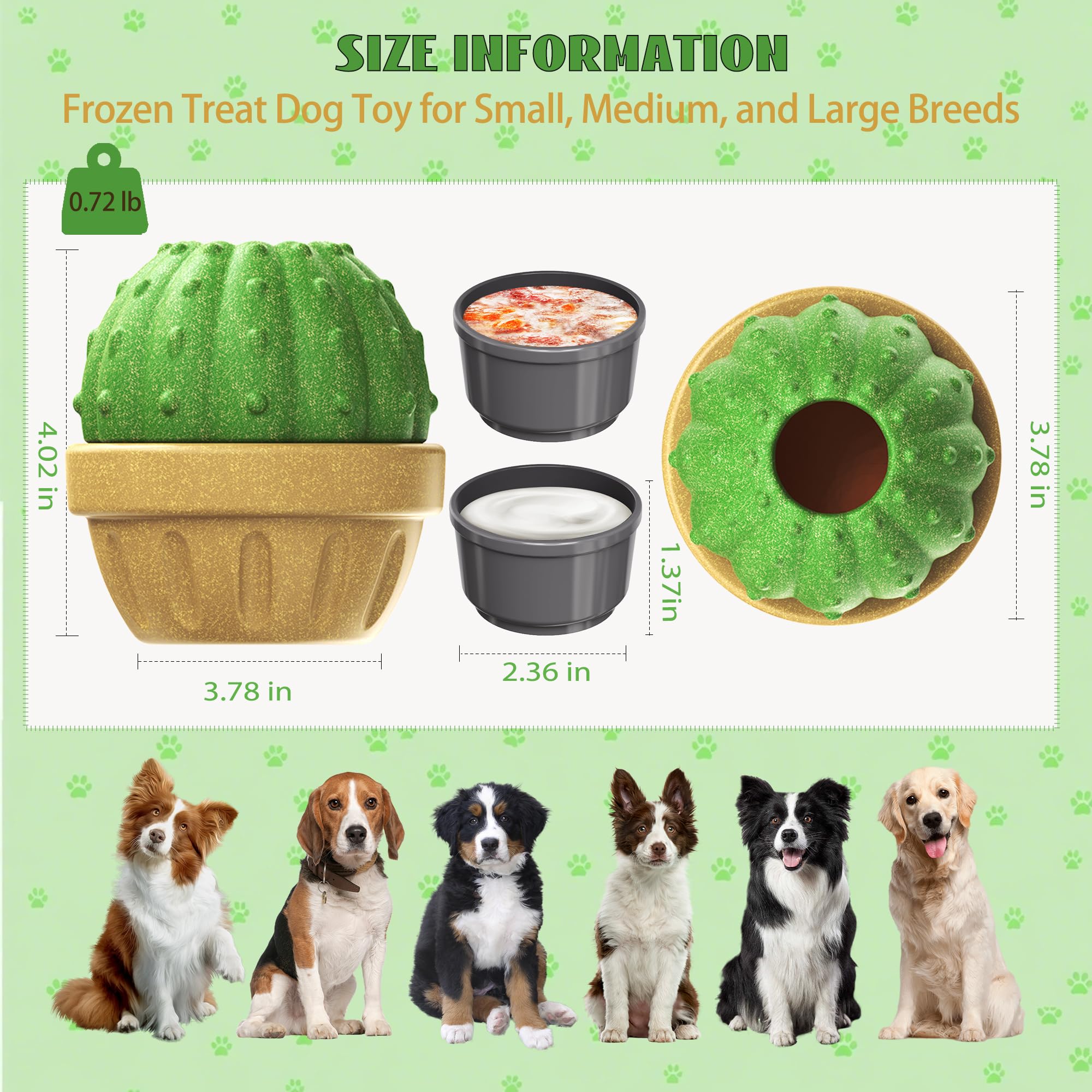 DSUMD Interactive Dog Toys, Frozen Treat Dispensing for Aggressive Chewers, Indestructible Nylon Chew Toy, Slow Puzzle Feeder fo