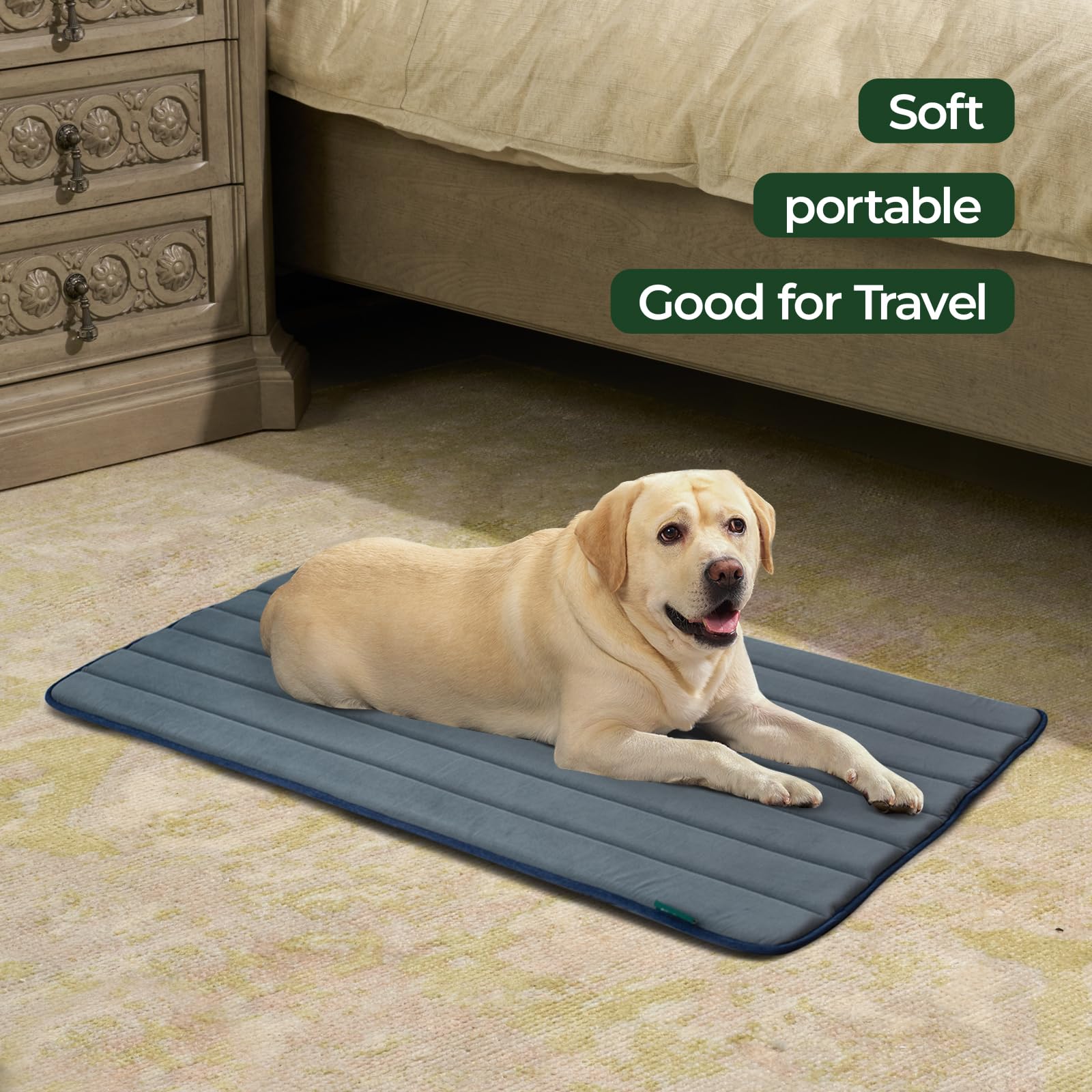 BALANCE Dog Crate Pad, Dog Foam Crate Mat Kennel Pad, Washable Water-Resistant Pet Bed Flat Dogs Cage Mat for XX-Large Dogs, 2 P
