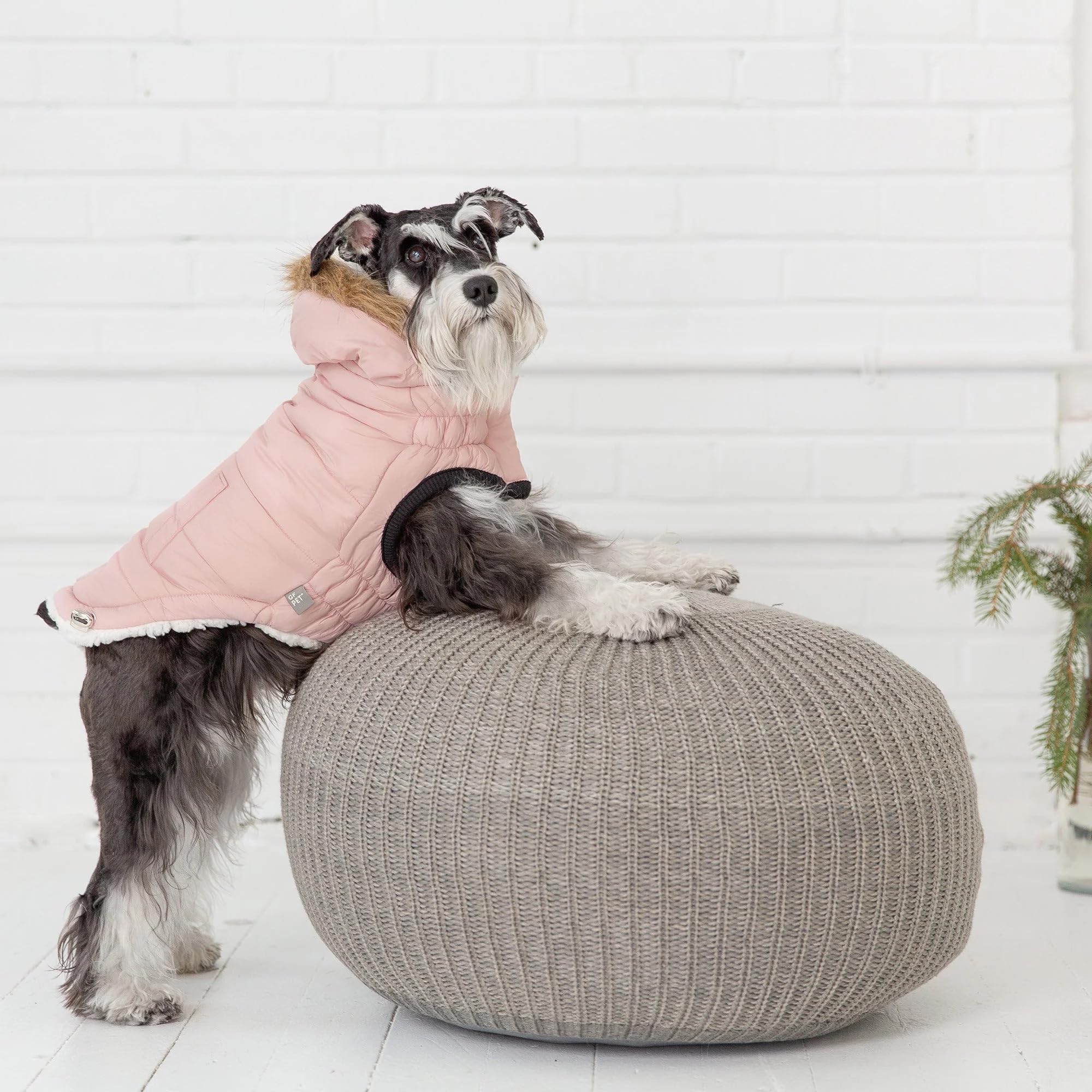 Gf Pet Urban Parka - Windproof & Insulated Winter Coat For Dogs - Stylish & Comfortable Parka Jacket - Adjustable Fit - 2Xl, Pink
