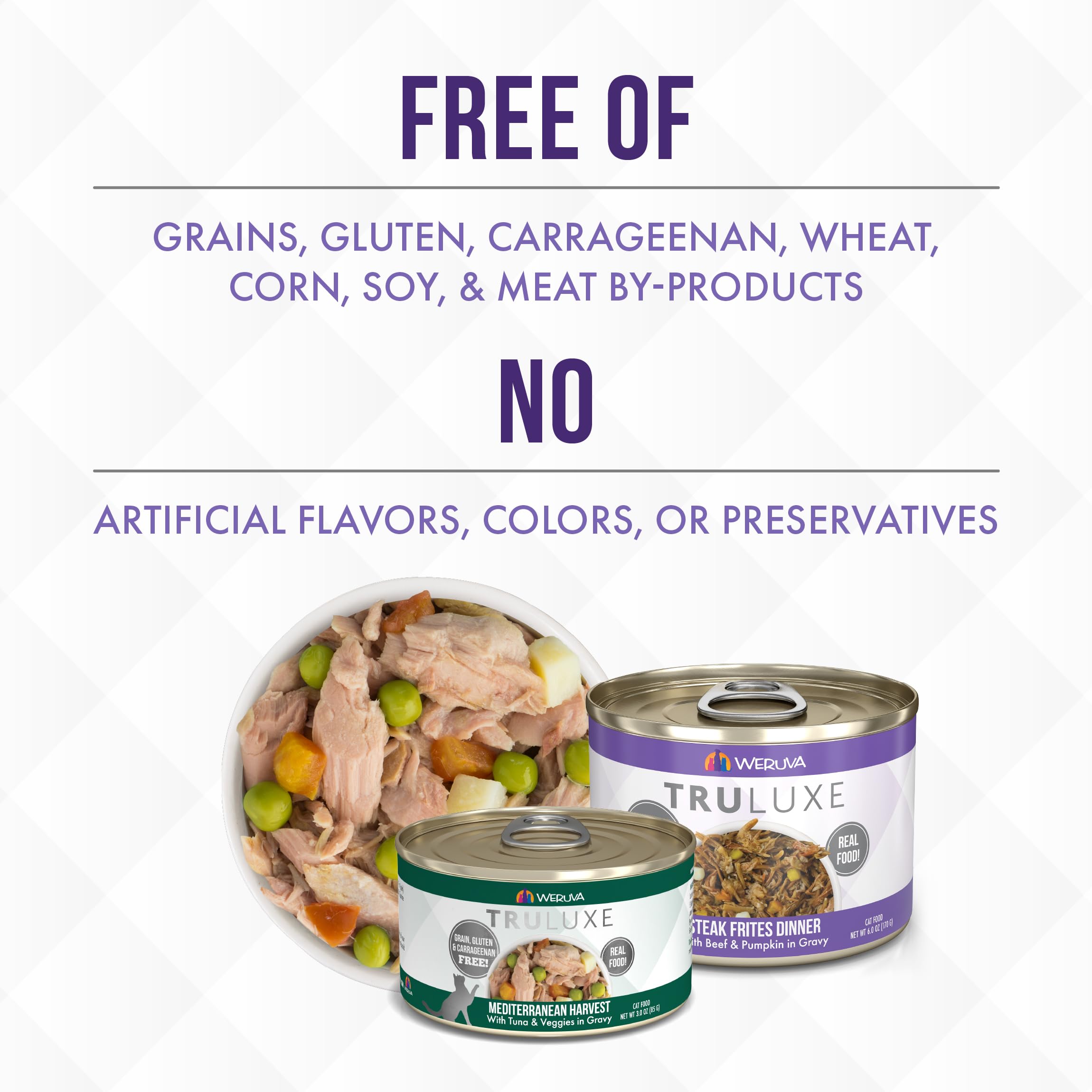 Weruva TruLuxe Cat Food, Honor Roll with Wild-Caught Saba in Gravy, 6oz Can (Pack of 24)