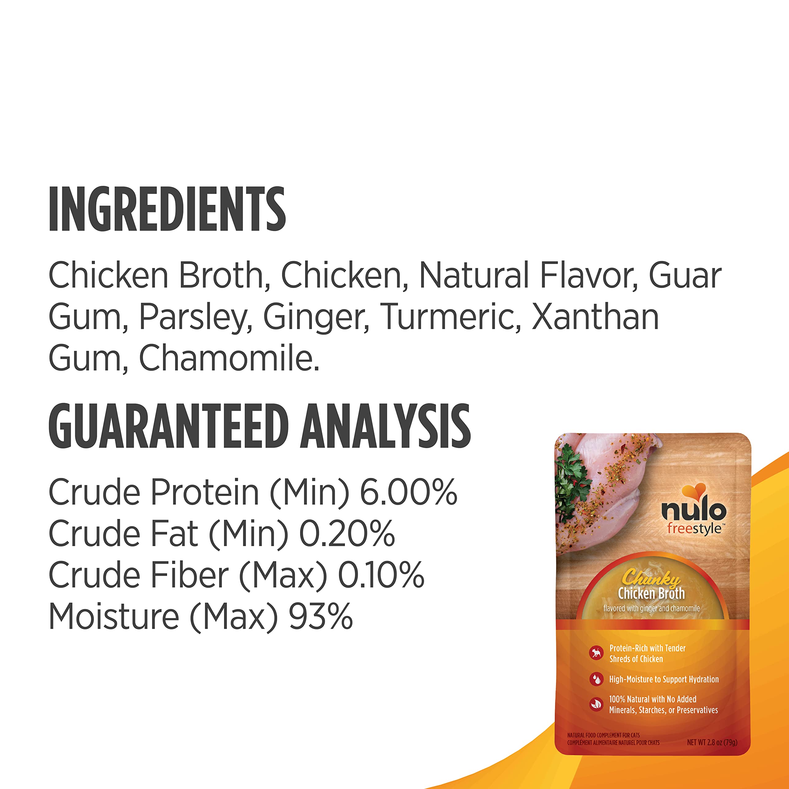 Nulo Freestyle Cat & Kitten Wet Food Broth - Premium All Natural Grain-Free Topper With No Added Minerals or Preservatives and H