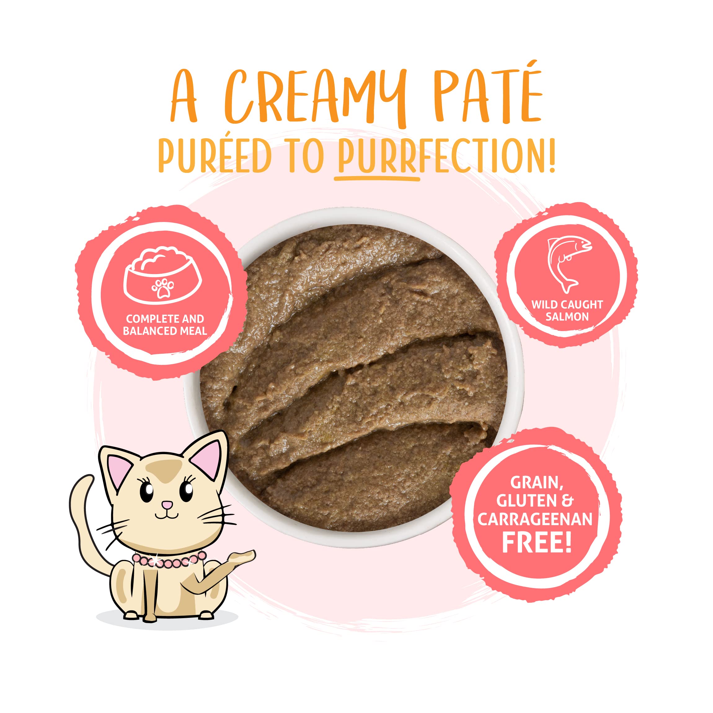 Weruva Wet Cat Food, Jolly Good Fares with Chicken and Salmon Pate, 3oz Can, Pack of 12