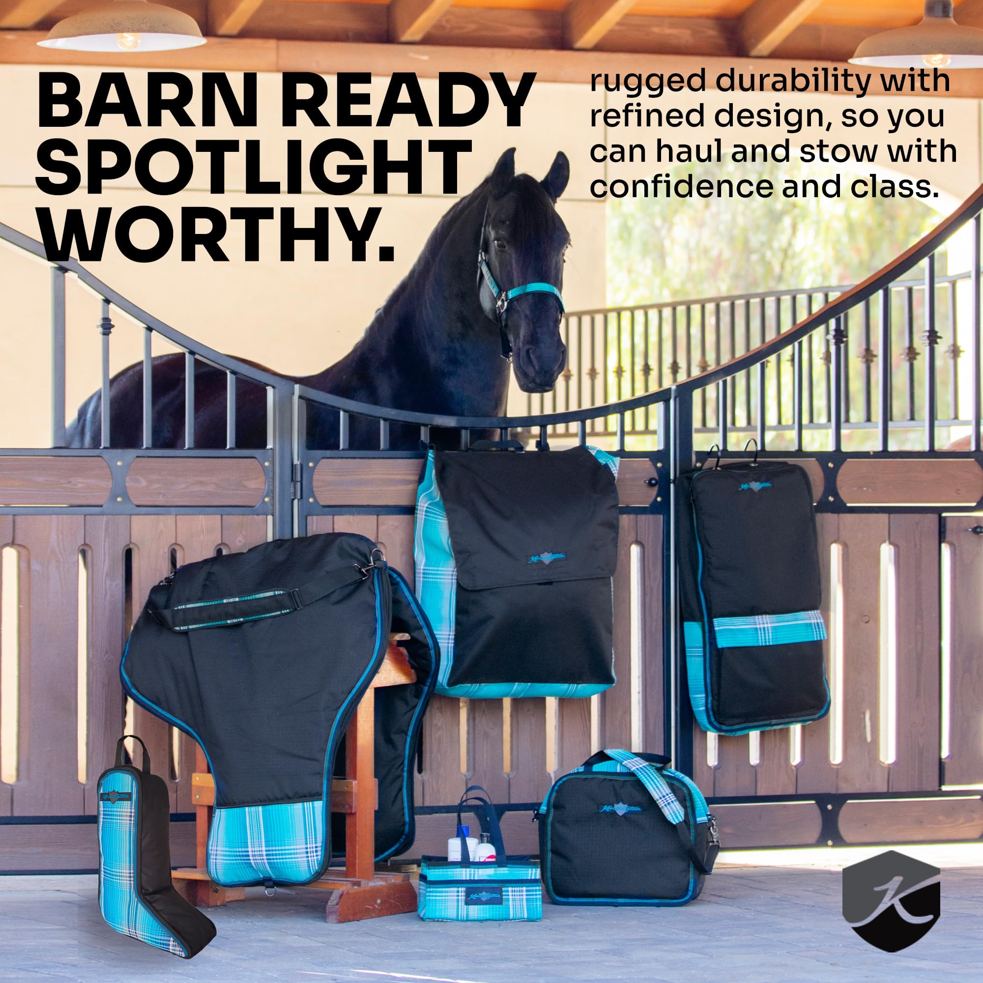 Kensington All-Around 600D Rip-Stop Nylon Horse Blanket Storage Bag 21x28x8 Waterproof Dust-Proof with Extra Strong Handles and