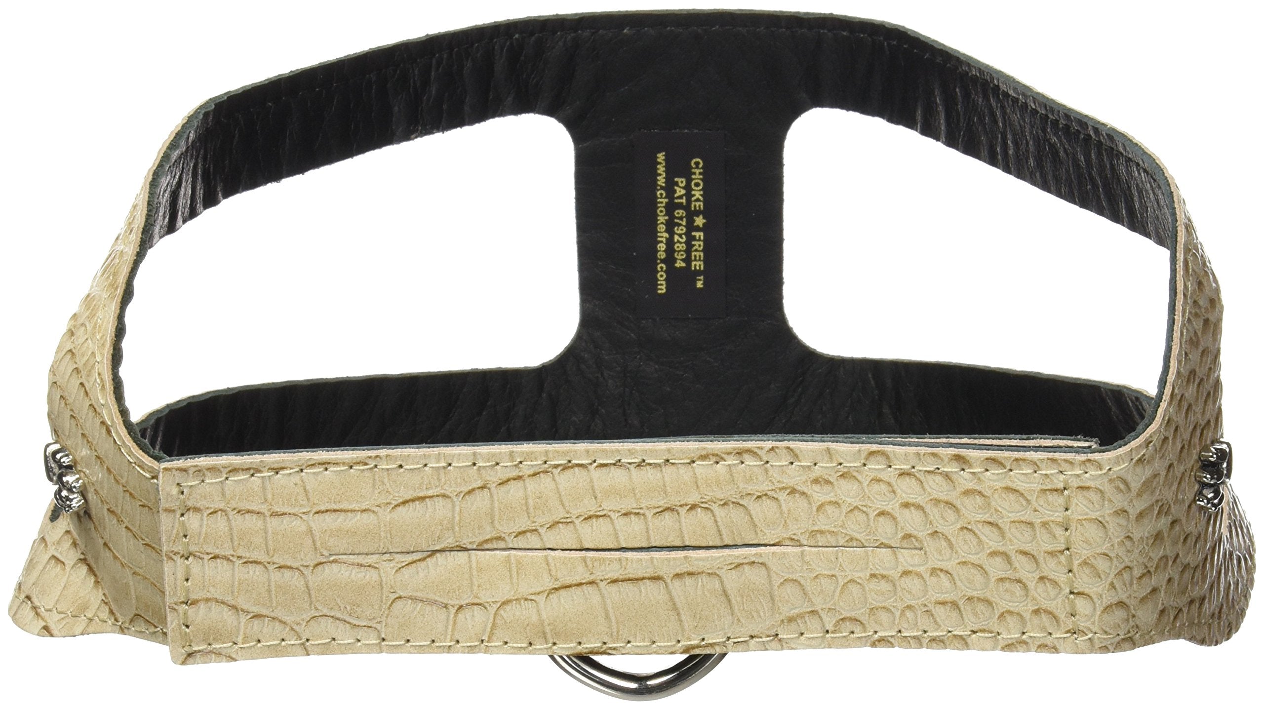 Chokefree Pet Shoulder Collar, 25', Croco Pearl