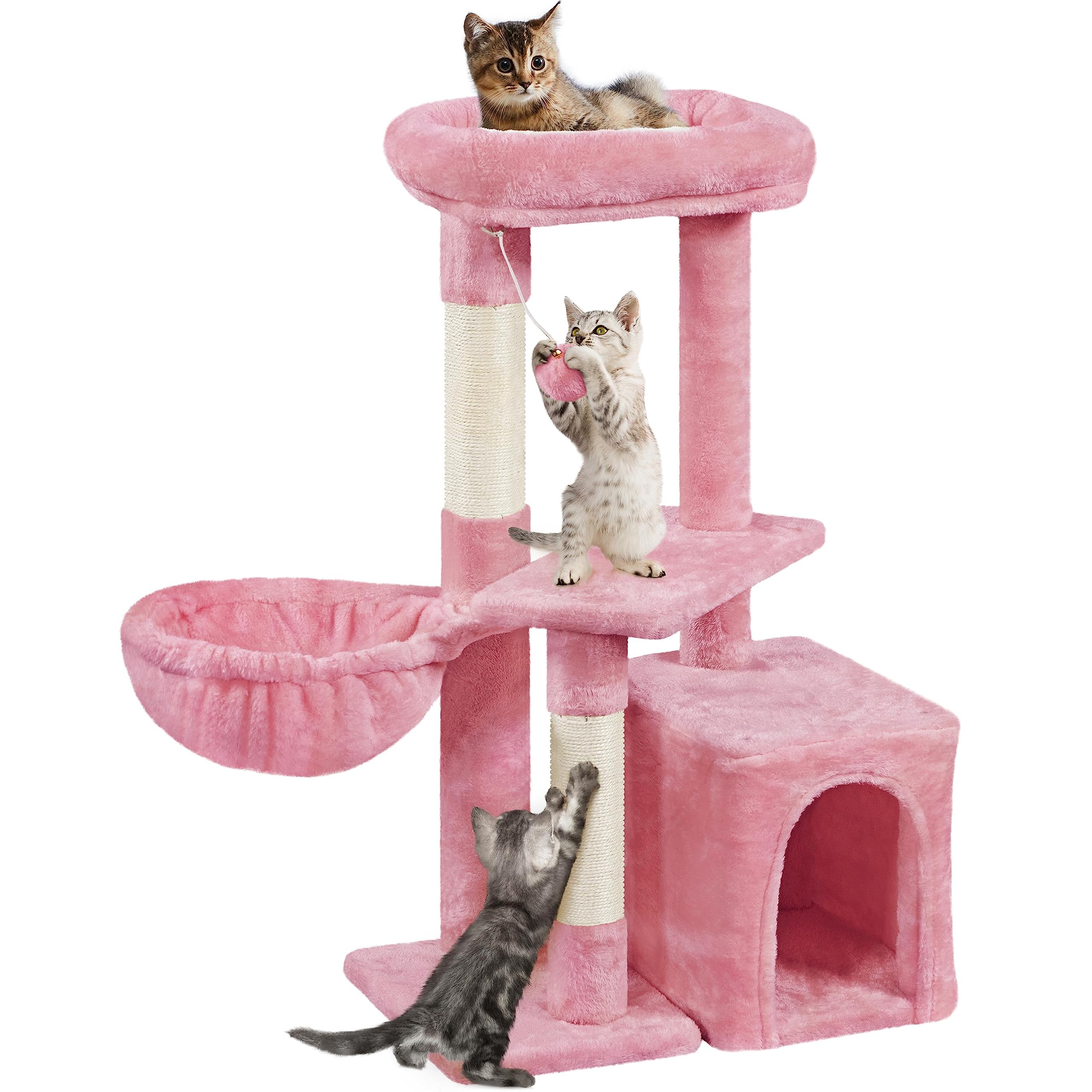 Yaheetech Cat Tree, Cute Cat Tower For Indoor Cats, Multi-Level Cat Furniture Activity Center W/Sisal-Covered Post For Small Cat Kittens