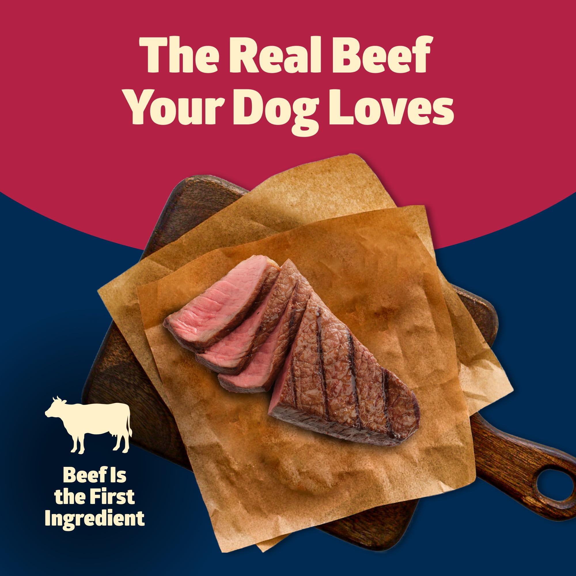 Blue Buffalo Freedom Grain-Free Wet Dog Food, Free of Glutens & Artificial Preservatives, Made With Natural Ingredients, Beef Re