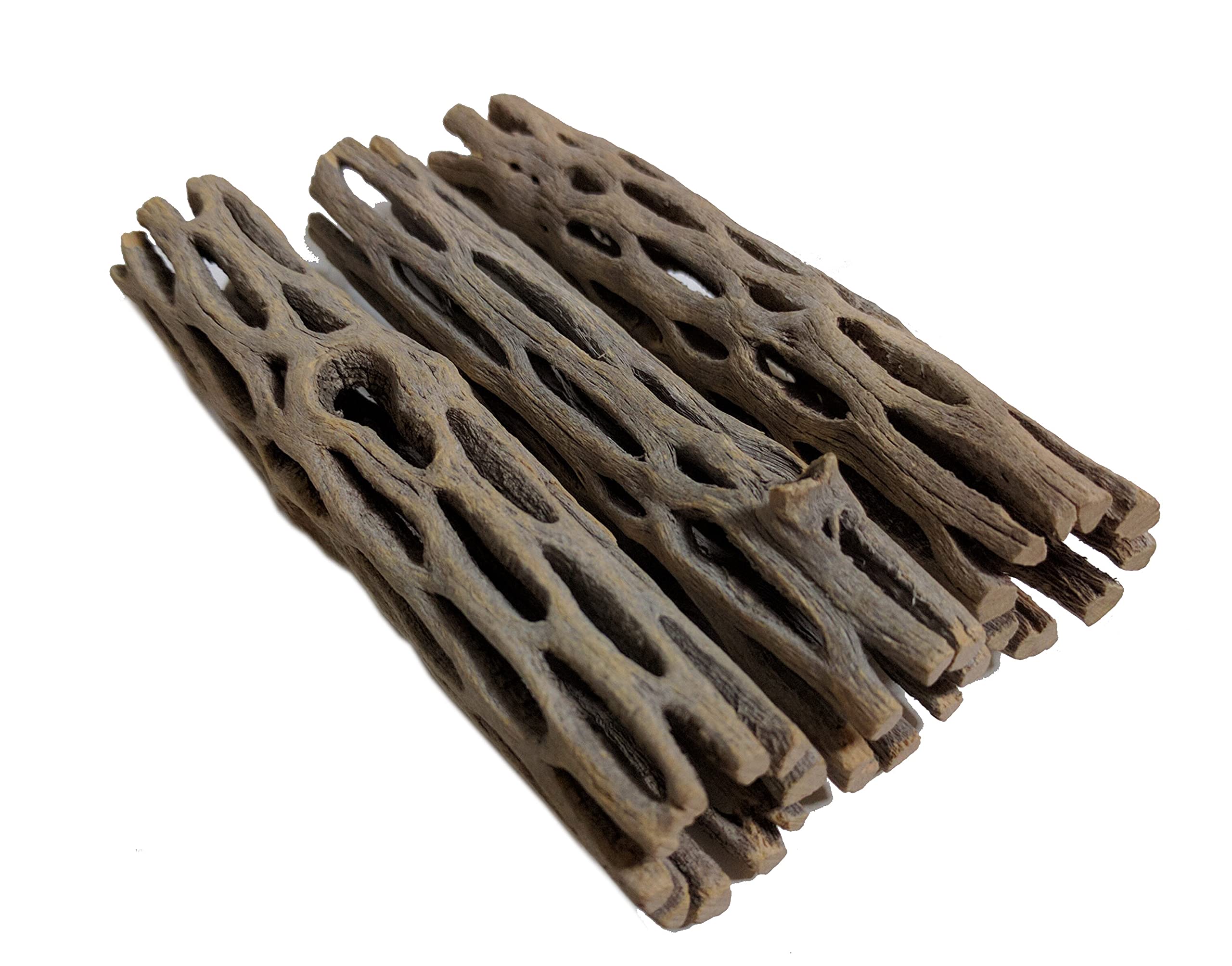 Natural Cholla Wood For Aquarium Decoration, Shrimp, Hermit Crab, Chew Toys For Small Pets (4 Inches Long(Pack Of 3))