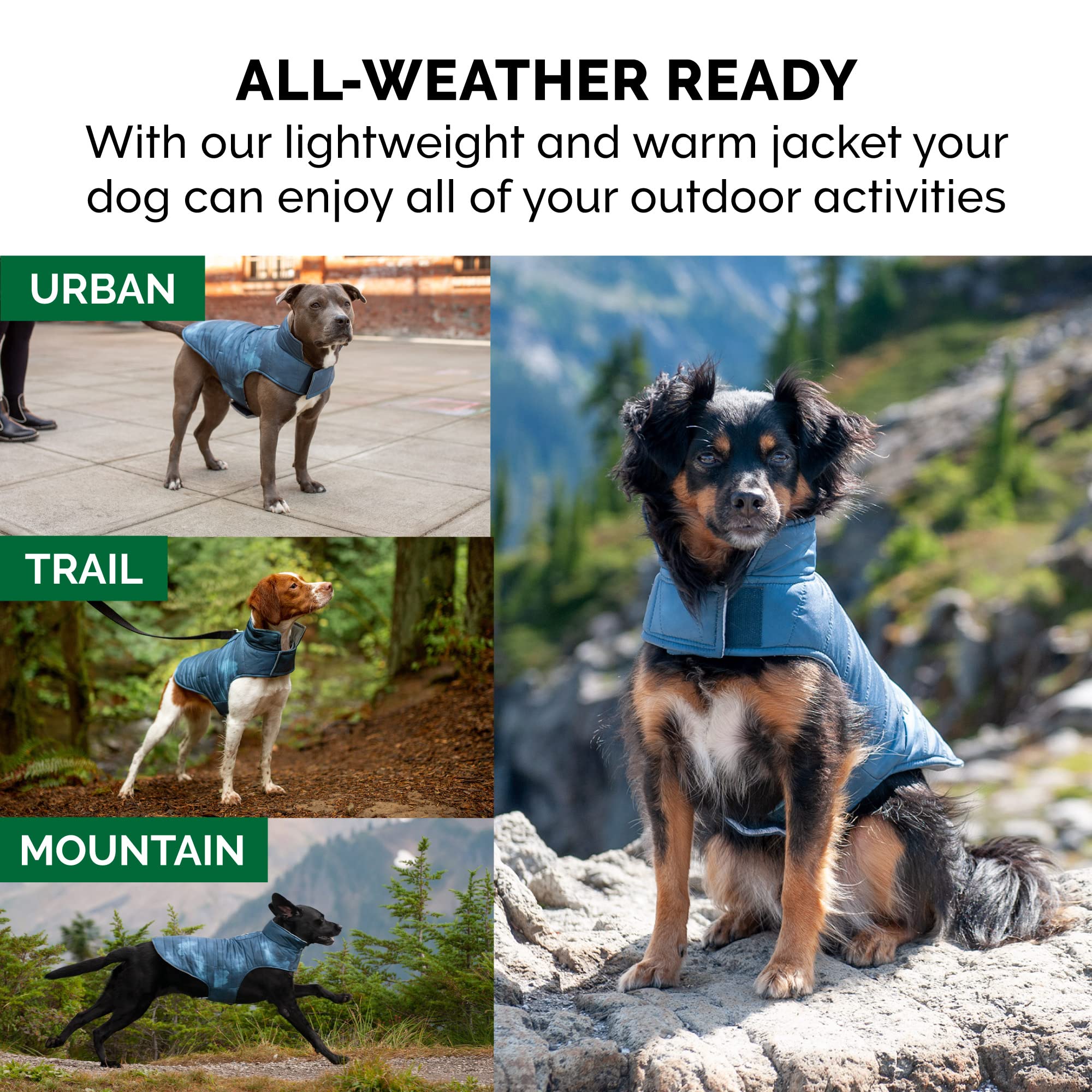 Furhaven Water-Repellent & Reversible Medium Dog Coat, Washable & Reflective w/ Leash Access, Pocket, & Carry-On Purse - Puffer