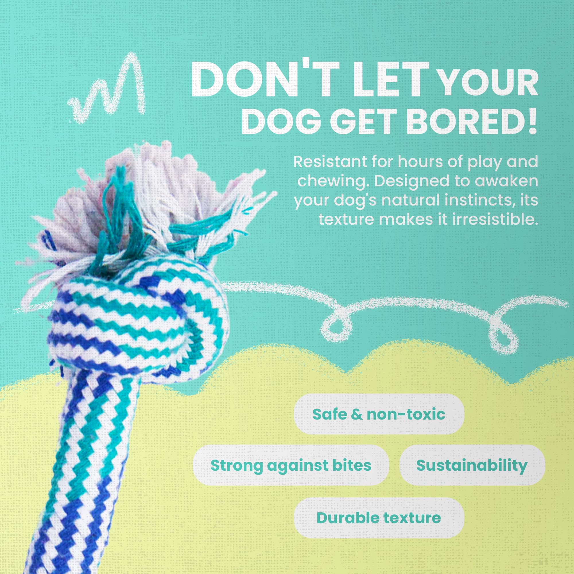 Snugarooz Lil Baby Rope Dog Toy – Durable And Compact Design - Perfect For Small Breeds And Tough Chewers - Ideal For Tugging And Chewing Fun