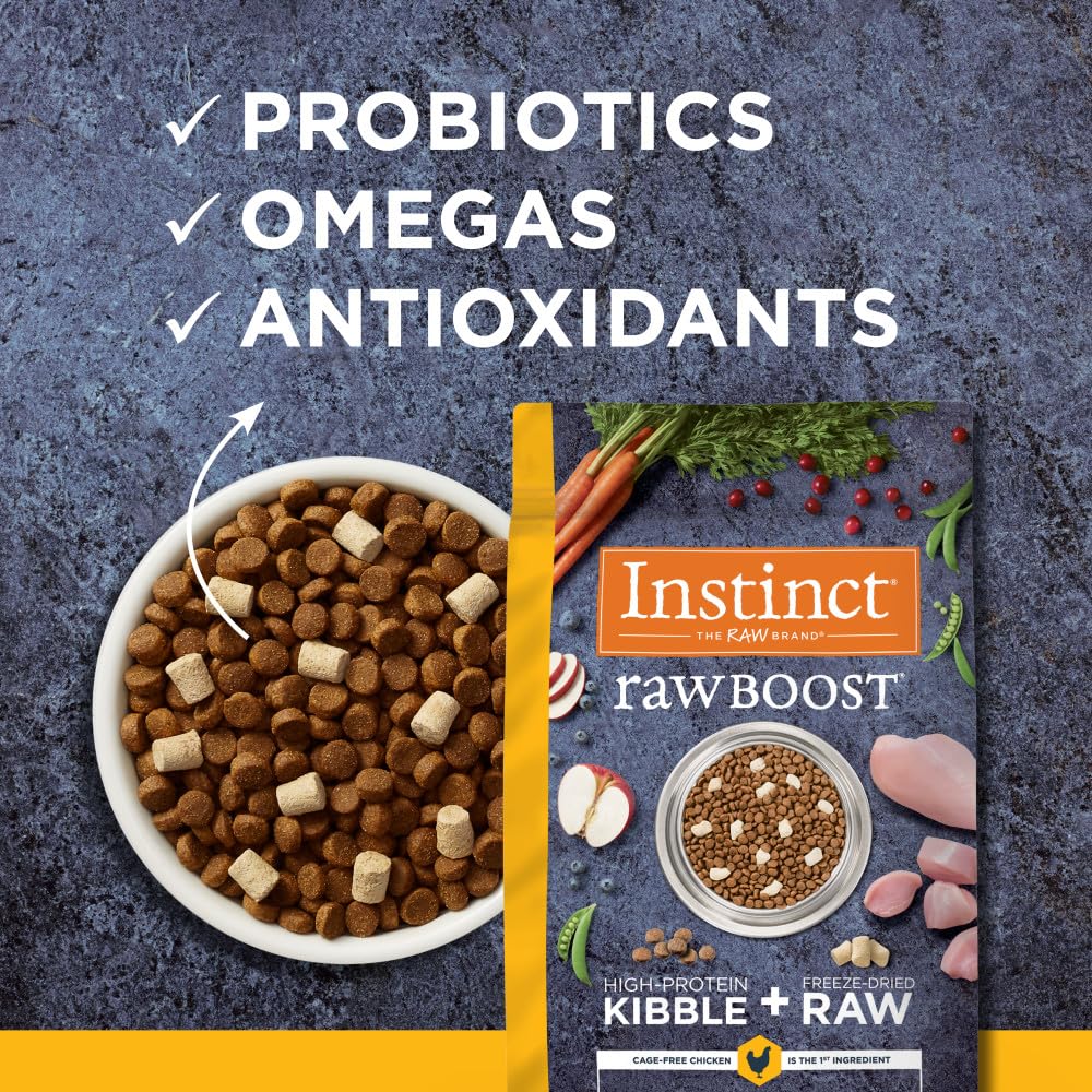 Instinct Raw Boost Grain Free Recipe with Real Chicken Natural Dry Cat Food, 5 lb. Bag