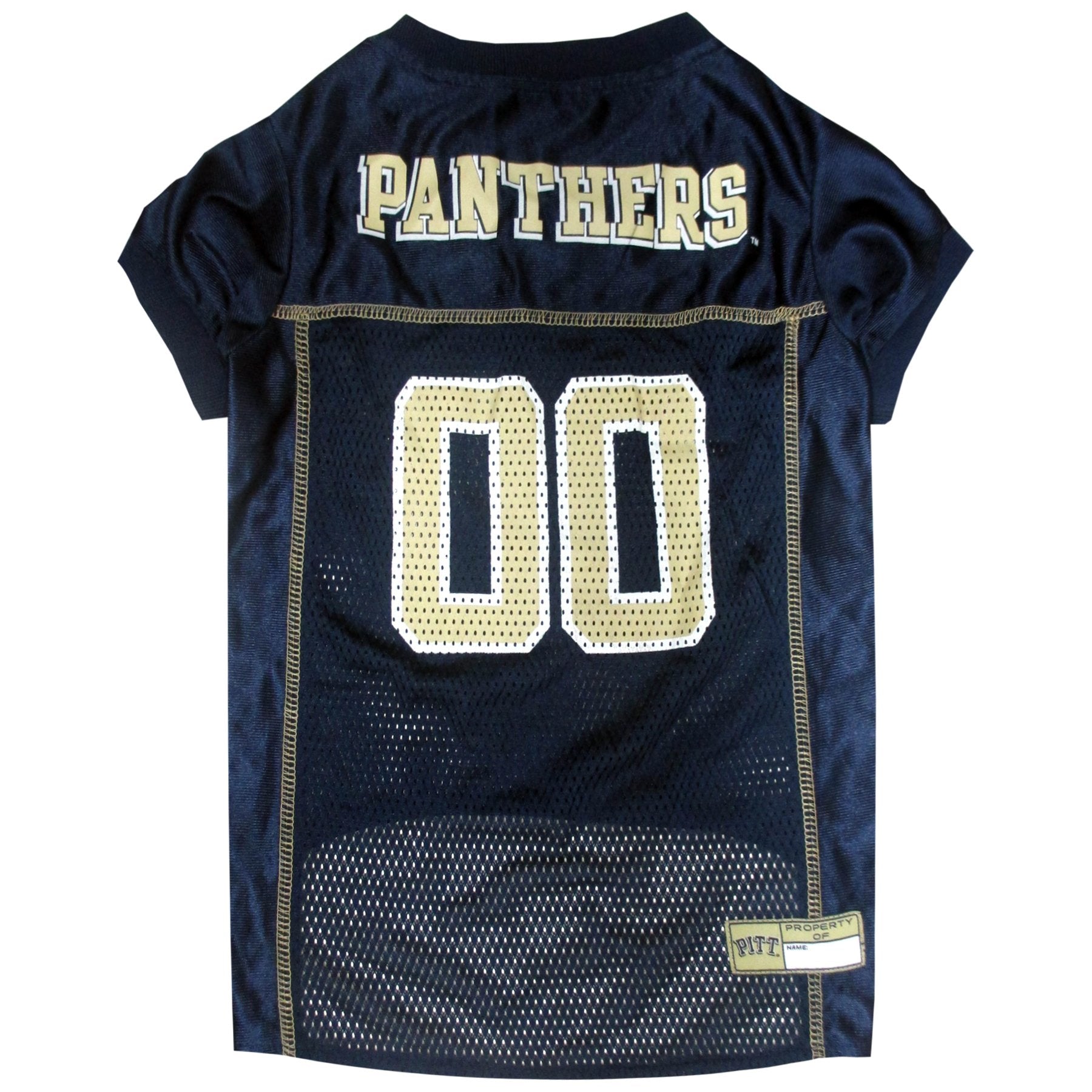 Pets First NCAA College Pittsburgh Panthers Mesh Jersey for DOGS & CATS, Small.Licensed Dog Jersey with your Favorite Football/B