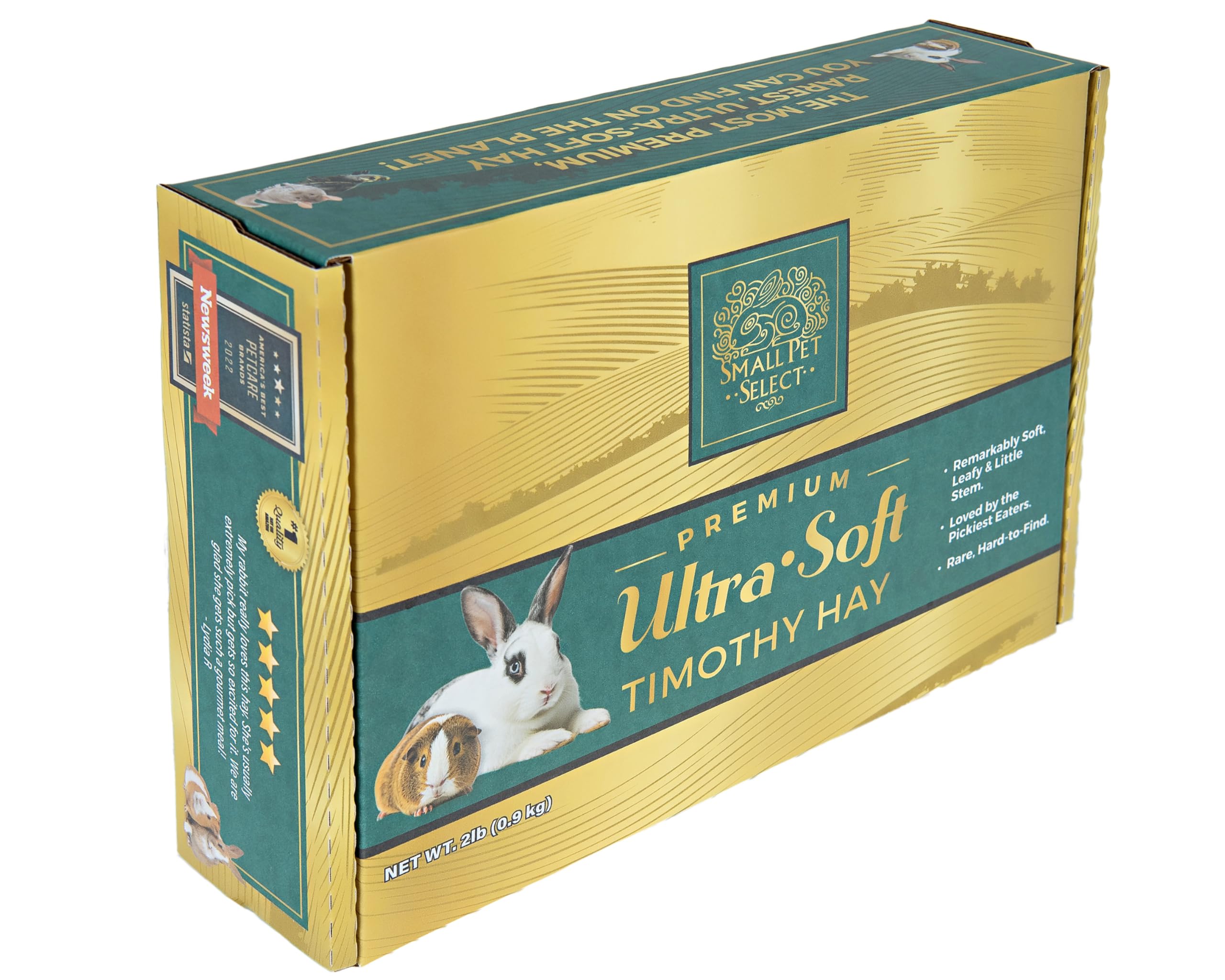 Small Pet Select - Premium Ultra Soft Timothy Hay, Rabbits, Guinea Pigs, Chinchillas, 2lb
