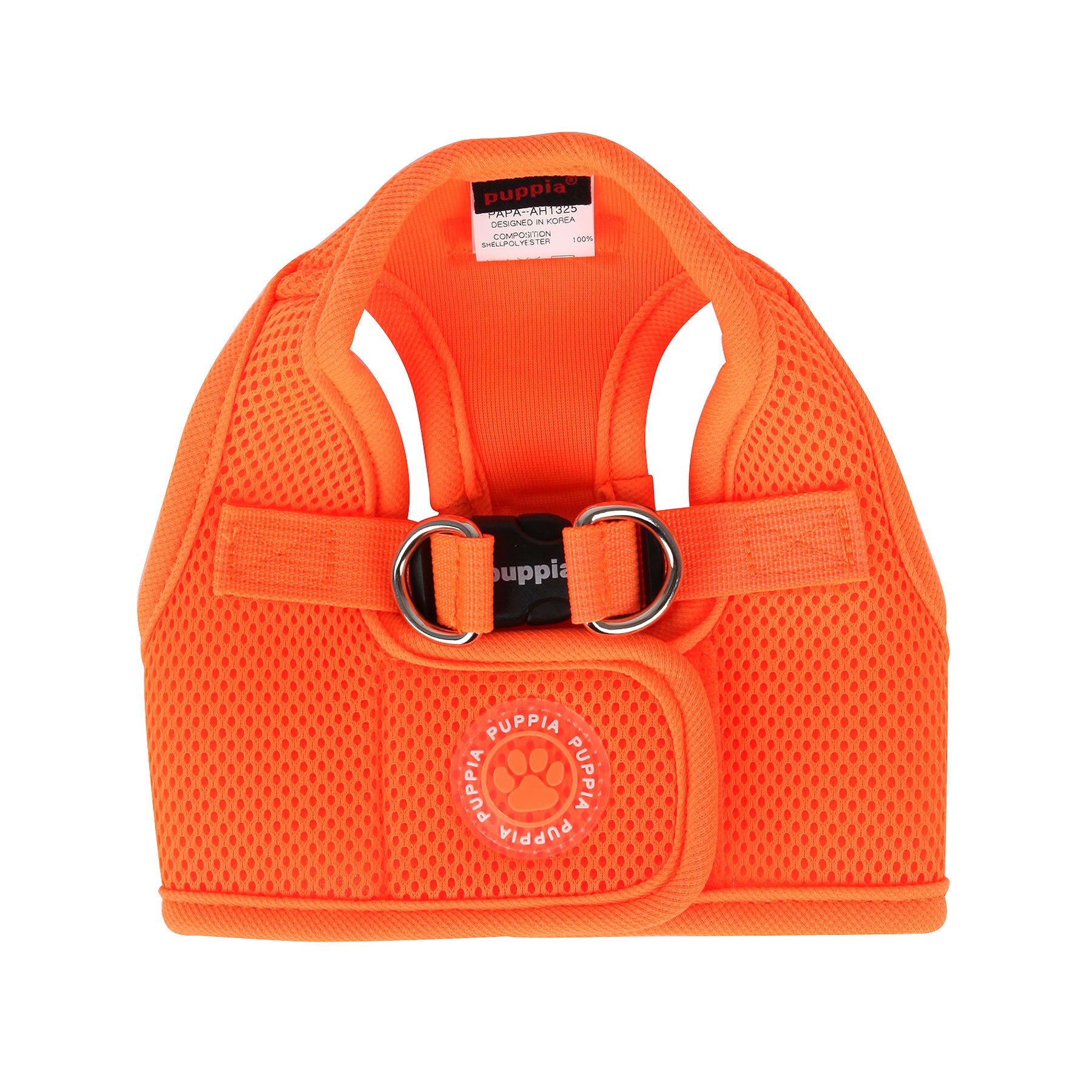 Puppia Neon Soft Vest Harness B, X-Large, Orange