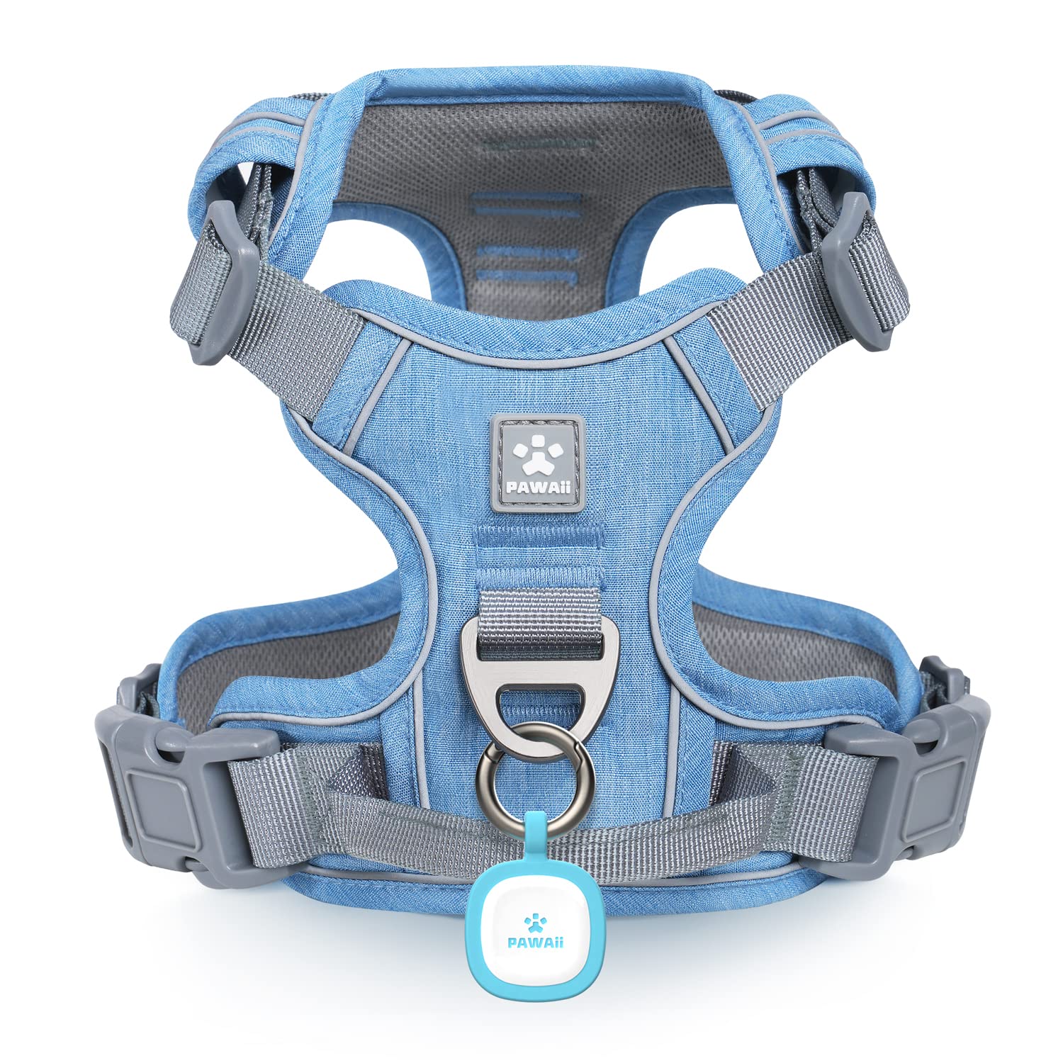 Pawaii Small Dog Harness  Soft Padded Pet Vest with ID Tag, No Choke, Adjustable Control Handle