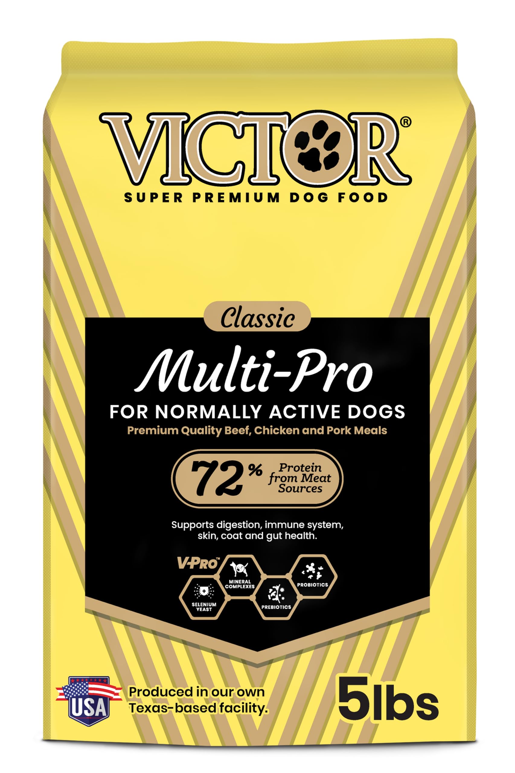 VICTOR Super Premium Multi-Pro Dry Dog Food - Gluten Free with Beef, Chicken and Pork Protein for Normally Active Dogs - All Bre