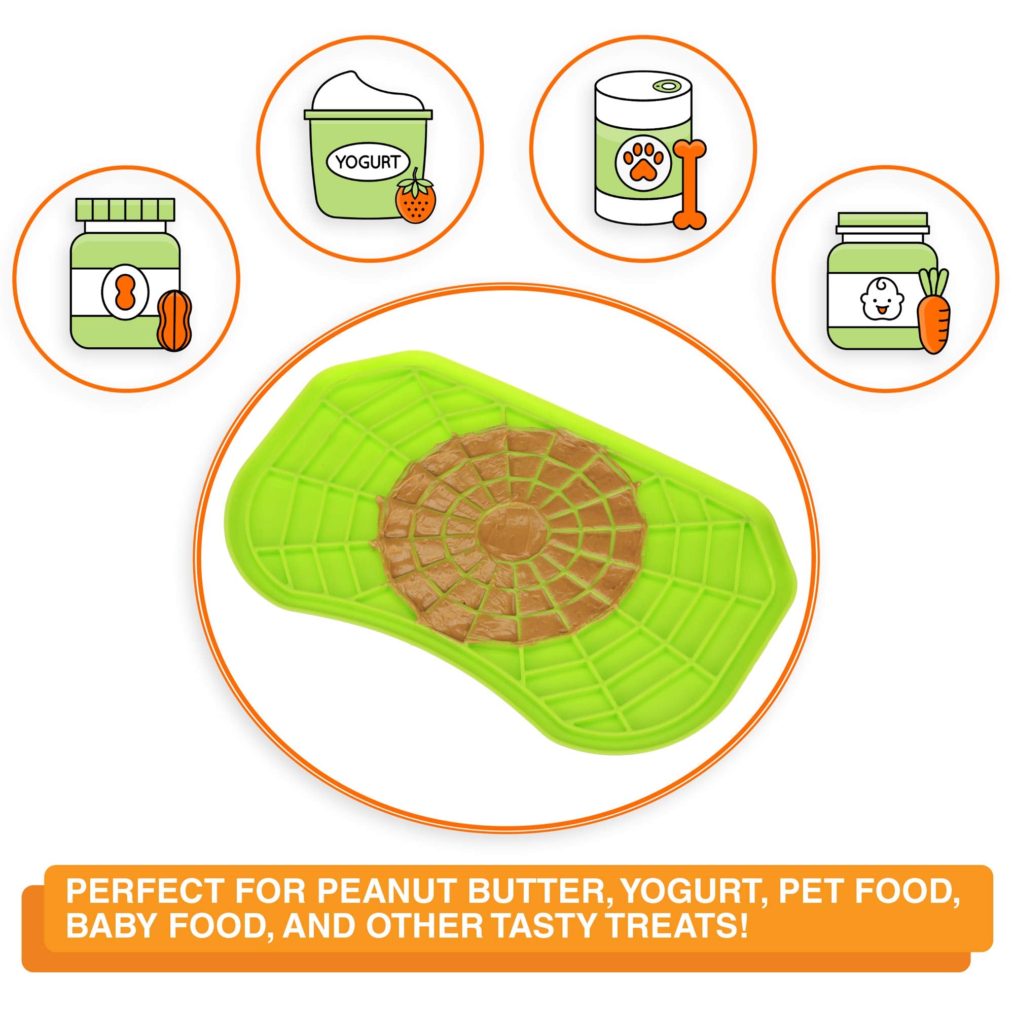 Neater Pets - Neat-Lik - Slow Feeding Pad for Dogs & cats - Puzzle Toys Provide Boredom & Anxiety Relief - Fill Licking Pad with