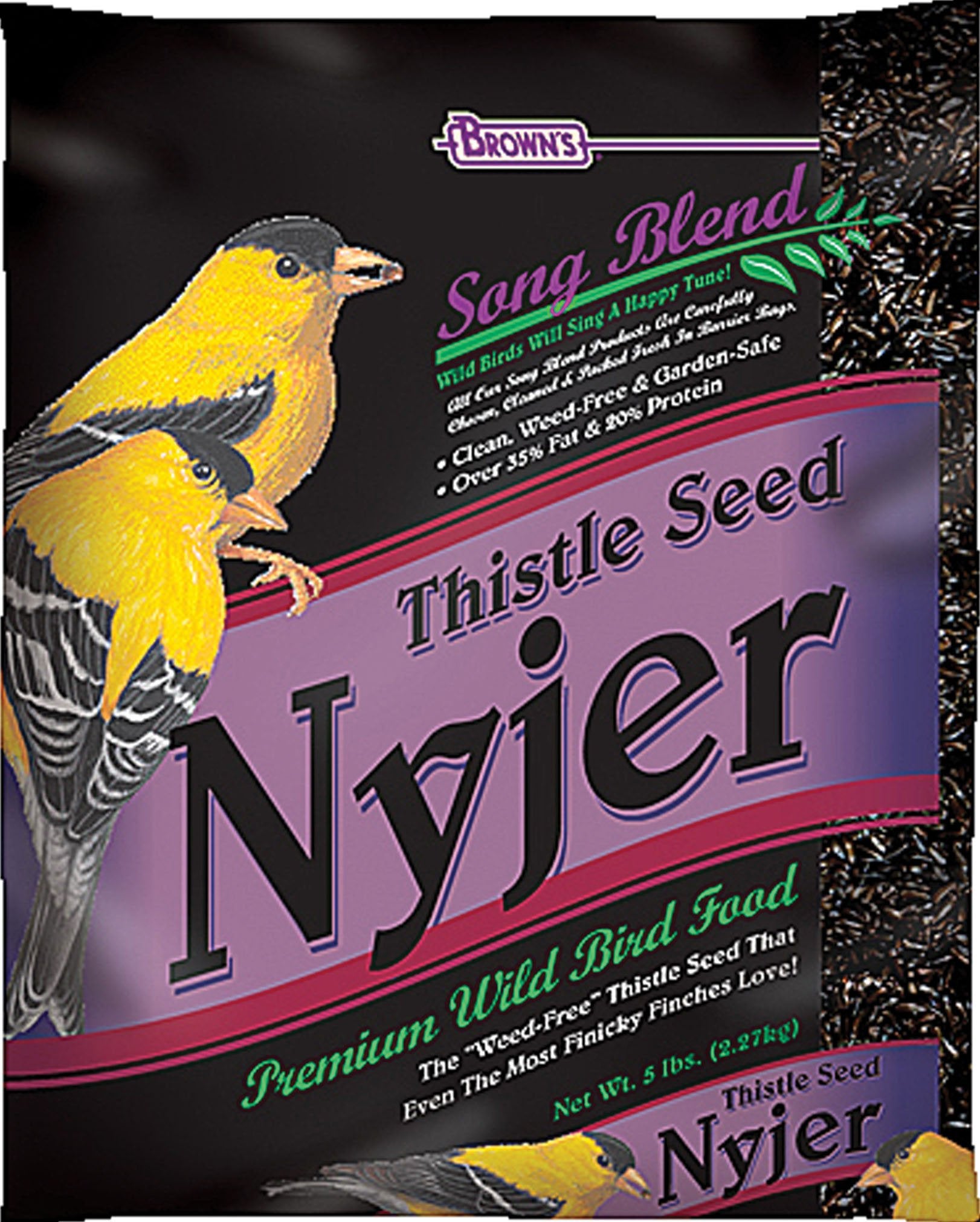 F.M. BrownS Song Blend Nyjer Thistle Seed For Pets, 2-Pound