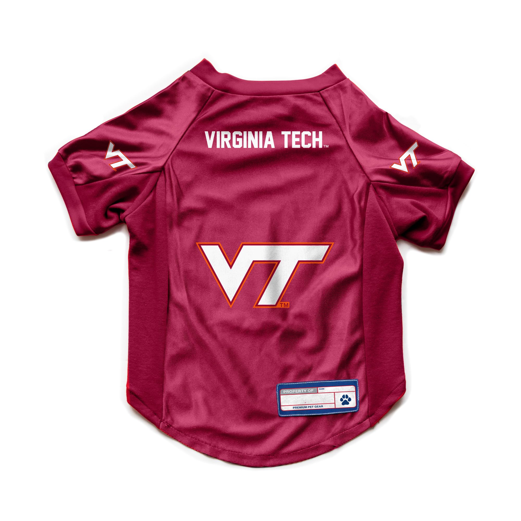 Virginia Tech Hokies Pet Jersey Stretch Size L - Special Order