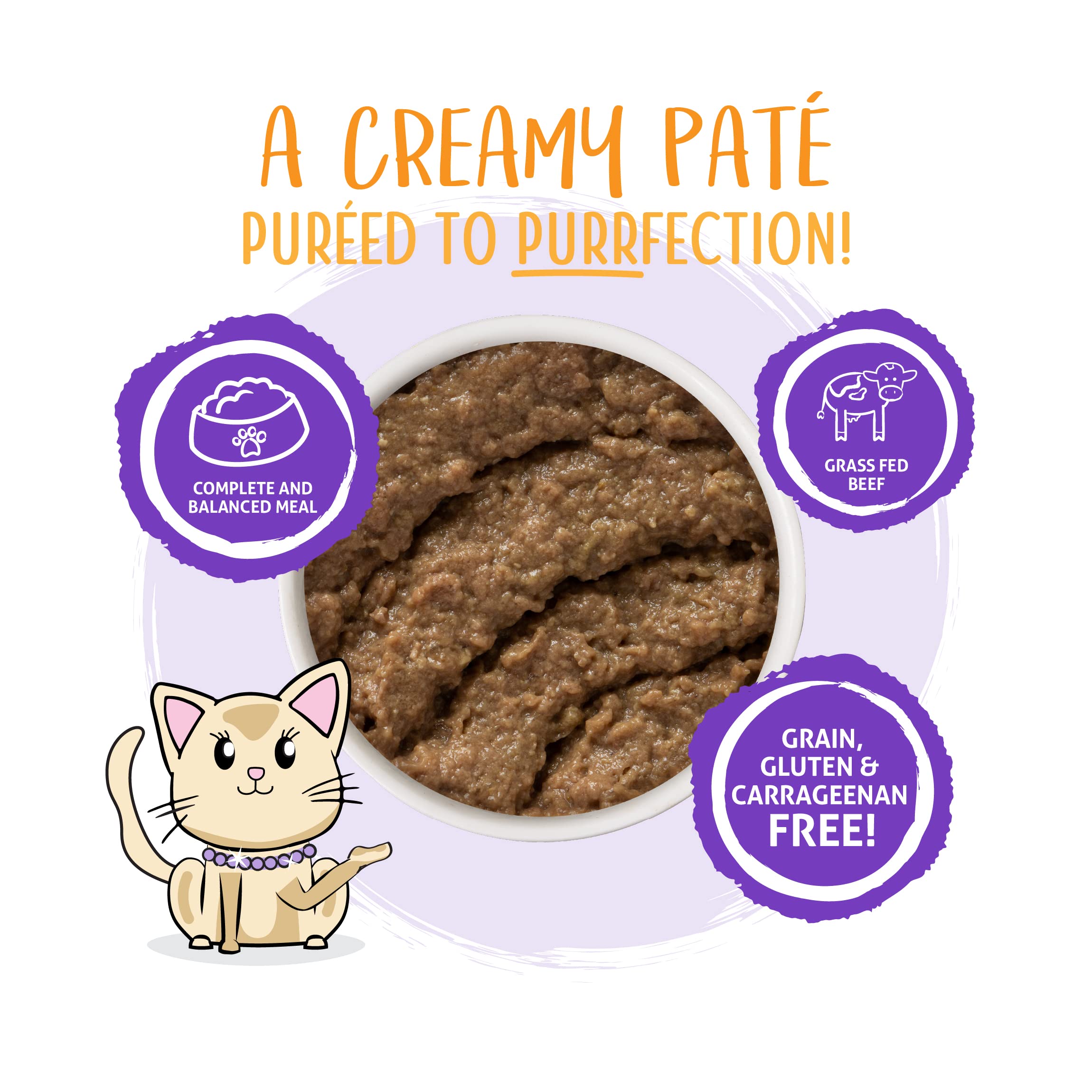 Weruva Wet Cat Food, Meal or No Deal with Chicken and Beef Pate, 5.5oz Can, Pack of 8