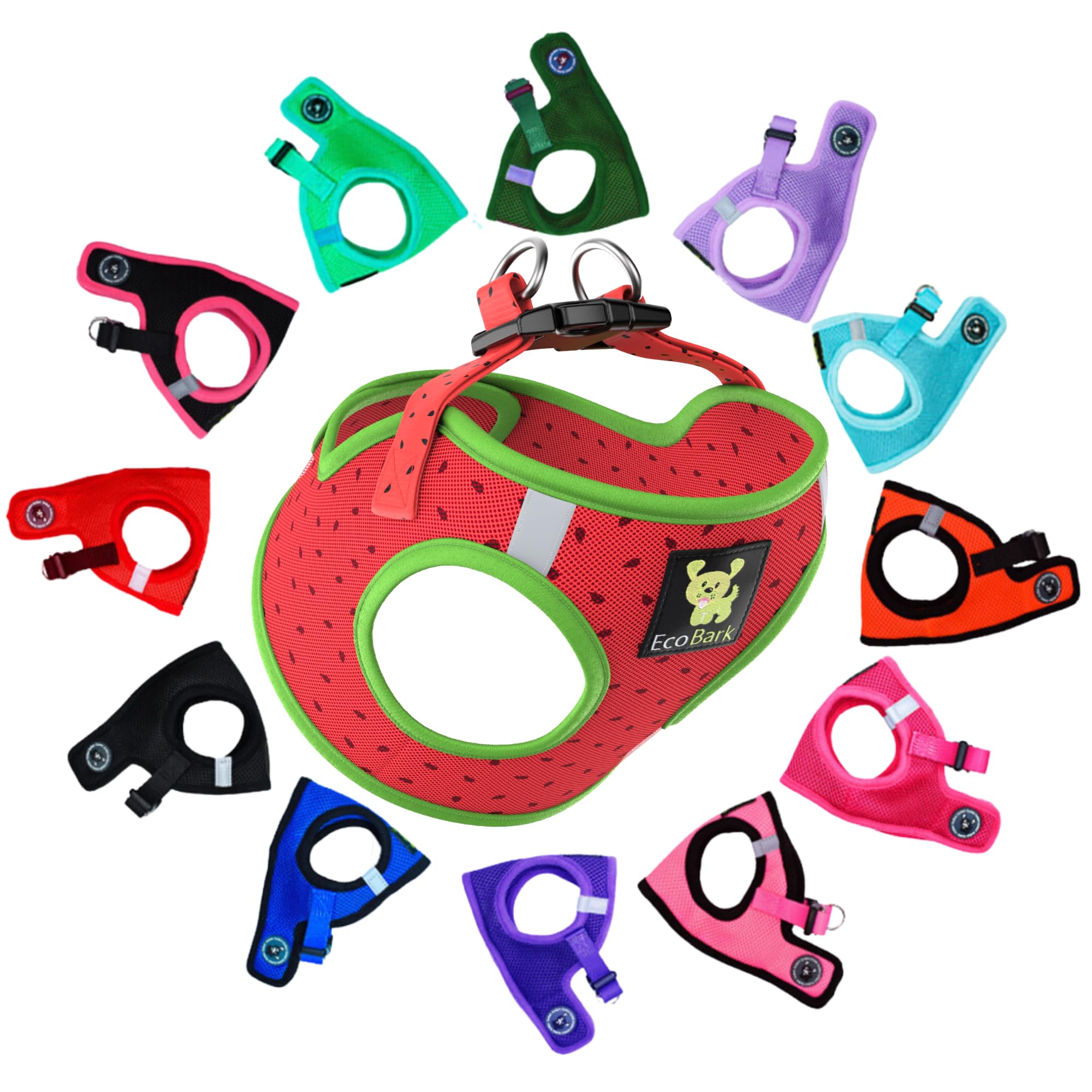Ecobark Step In Dog Harness Reflective Soft Ultra Padded Mesh Dog Harnesses For Xxs, Xs, Small, And Medium Dogs Eco-Friendly Comfort Secure Halter No Pull Adjustable Pet Vest