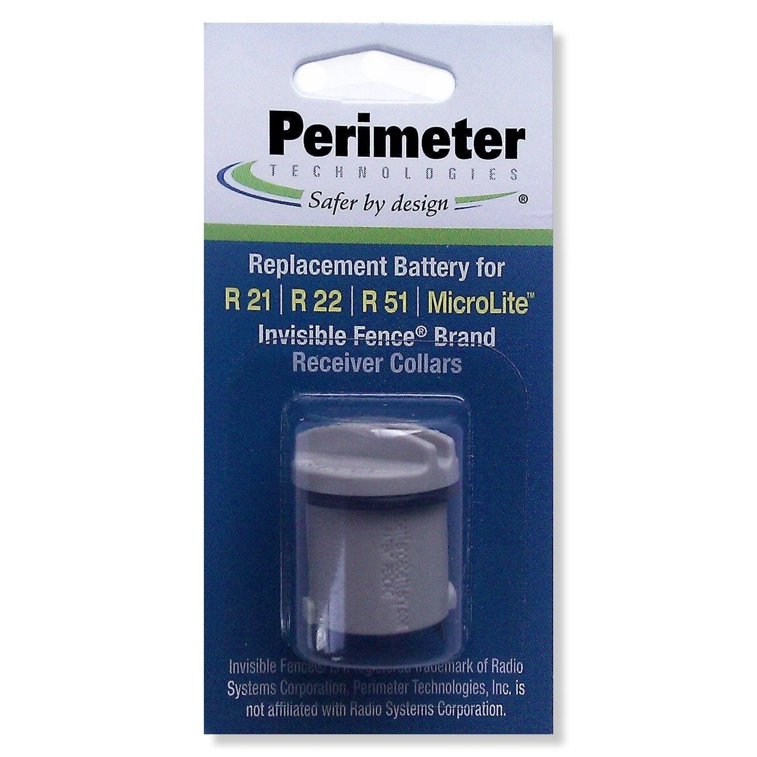 Perimeter Technologies Invisible Fence Compatible R21 And R51 Dog Collar Battery Gray - 3 Pack
