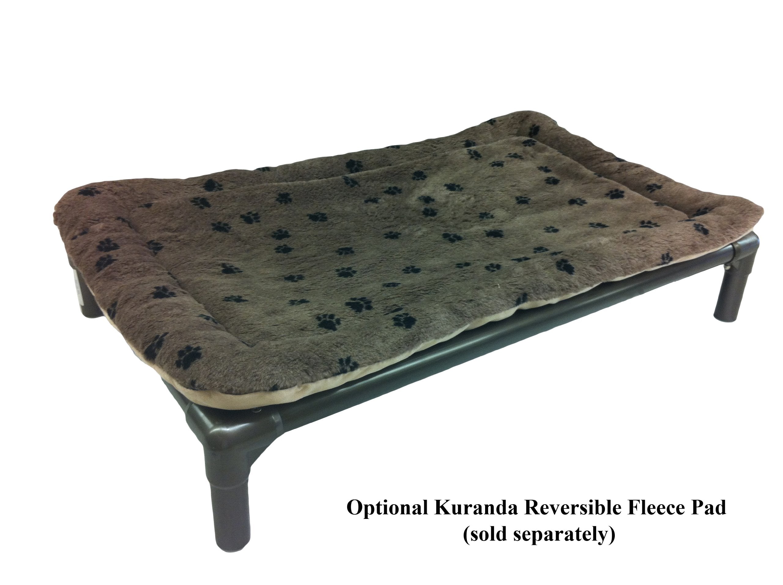 Kuranda Chewproof Bed - Almond Pvc - 50' X 36' - Cordura Nylon - Smoke