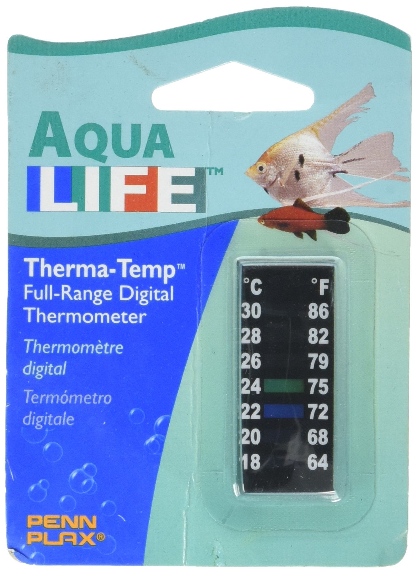 Penn-Plax Dt014 Digital Thermometer Small Strip, 2''  Great For Checking The Water Temperature In Smaller Tanks