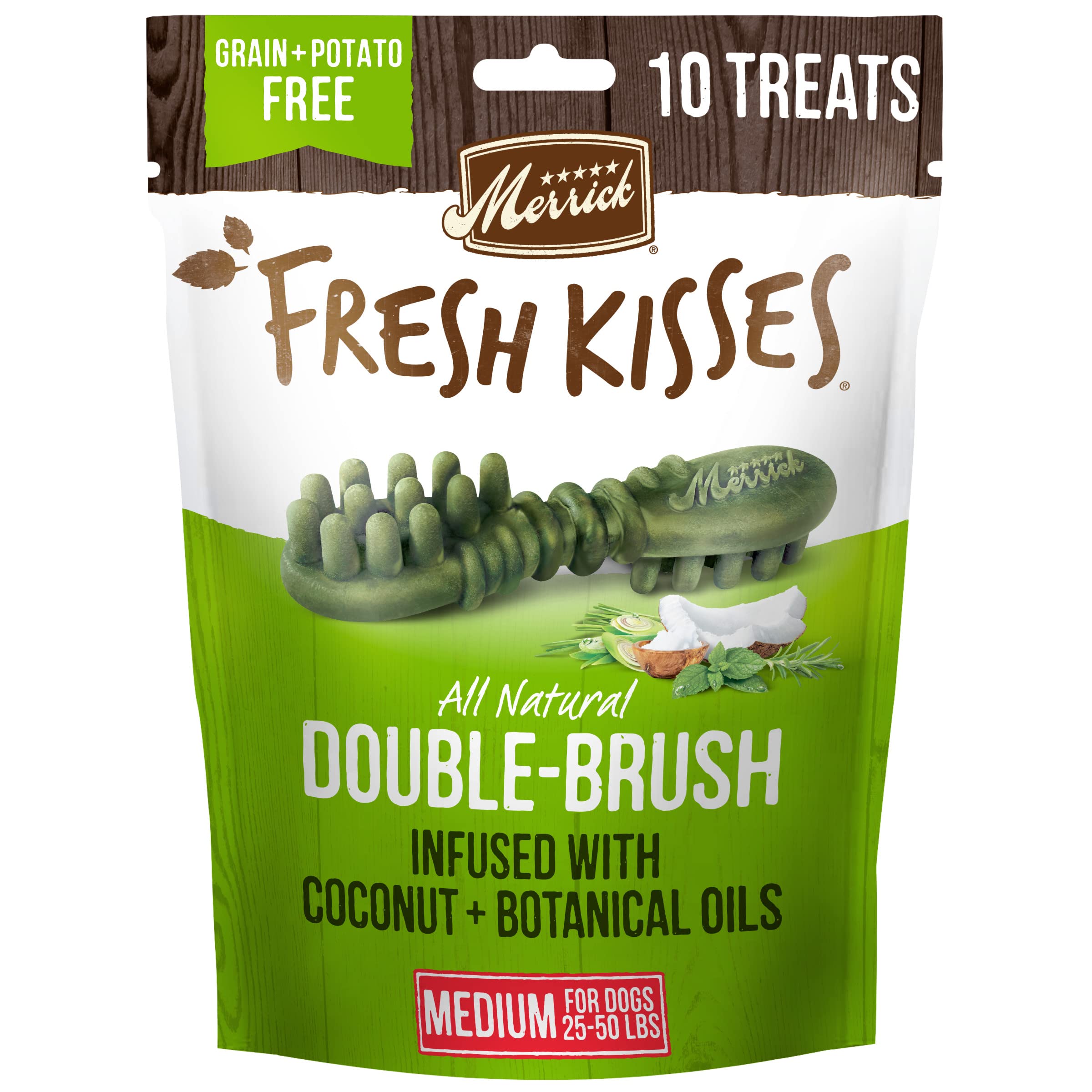 Merrick Fresh Kisses Coconut Oil For Medium Dogs (30-70 Lbs) 12Oz