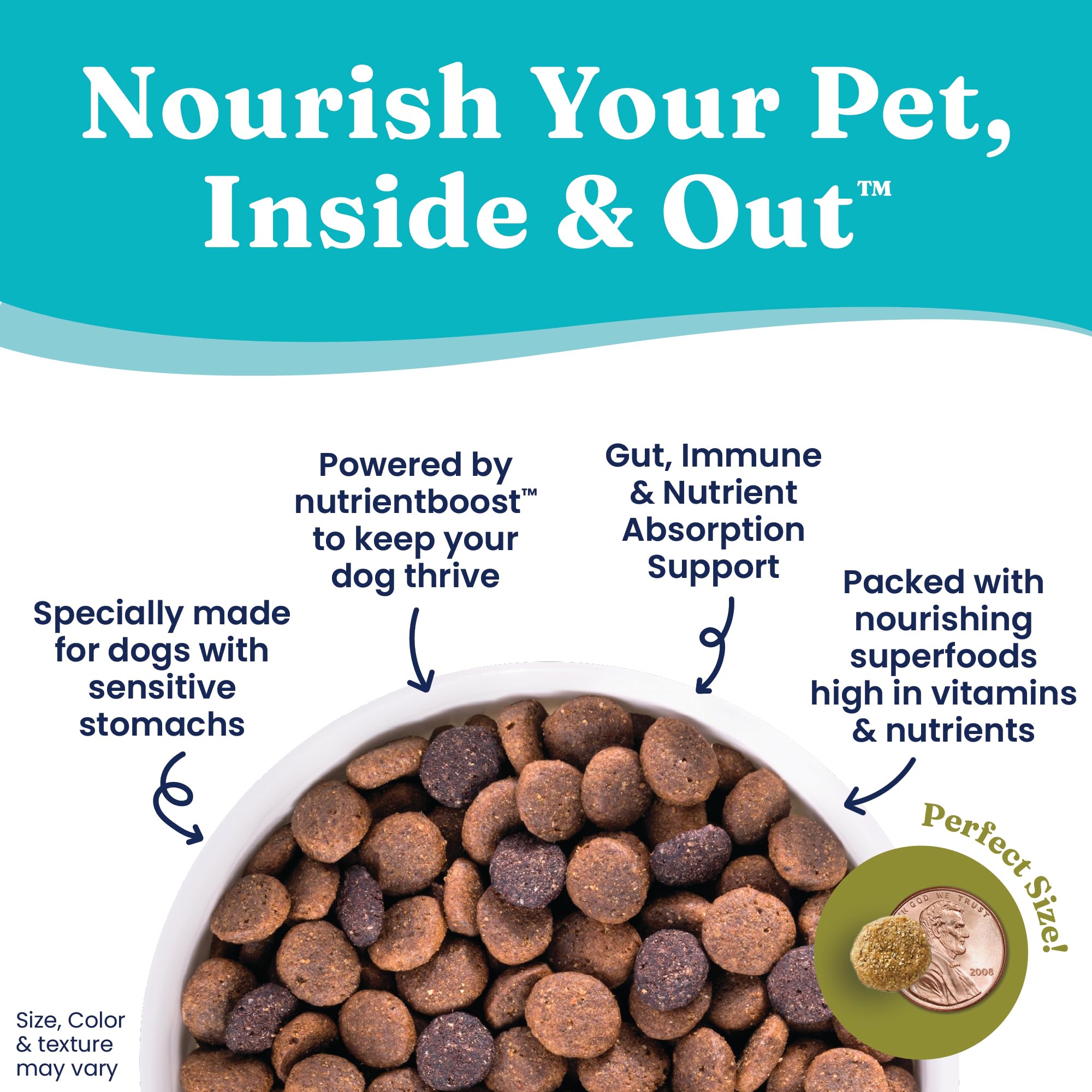 Solid Gold Dry Dog Food for Sensitive Stomachs - Grain Free & Gluten Free w/Venison, Pumpkin & Probiotics for Gut Health & Diges