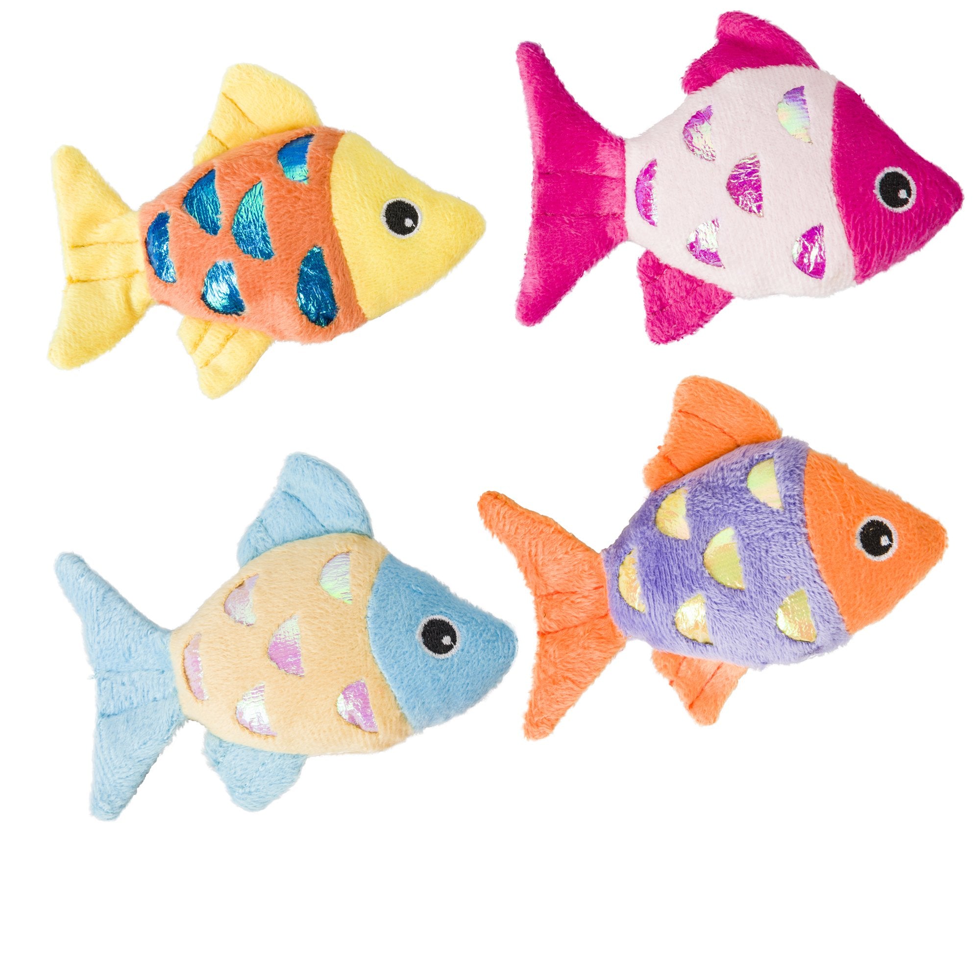 Spot Ethical Pets 52075 Shimmer Glimmer Fish Catnip Toys