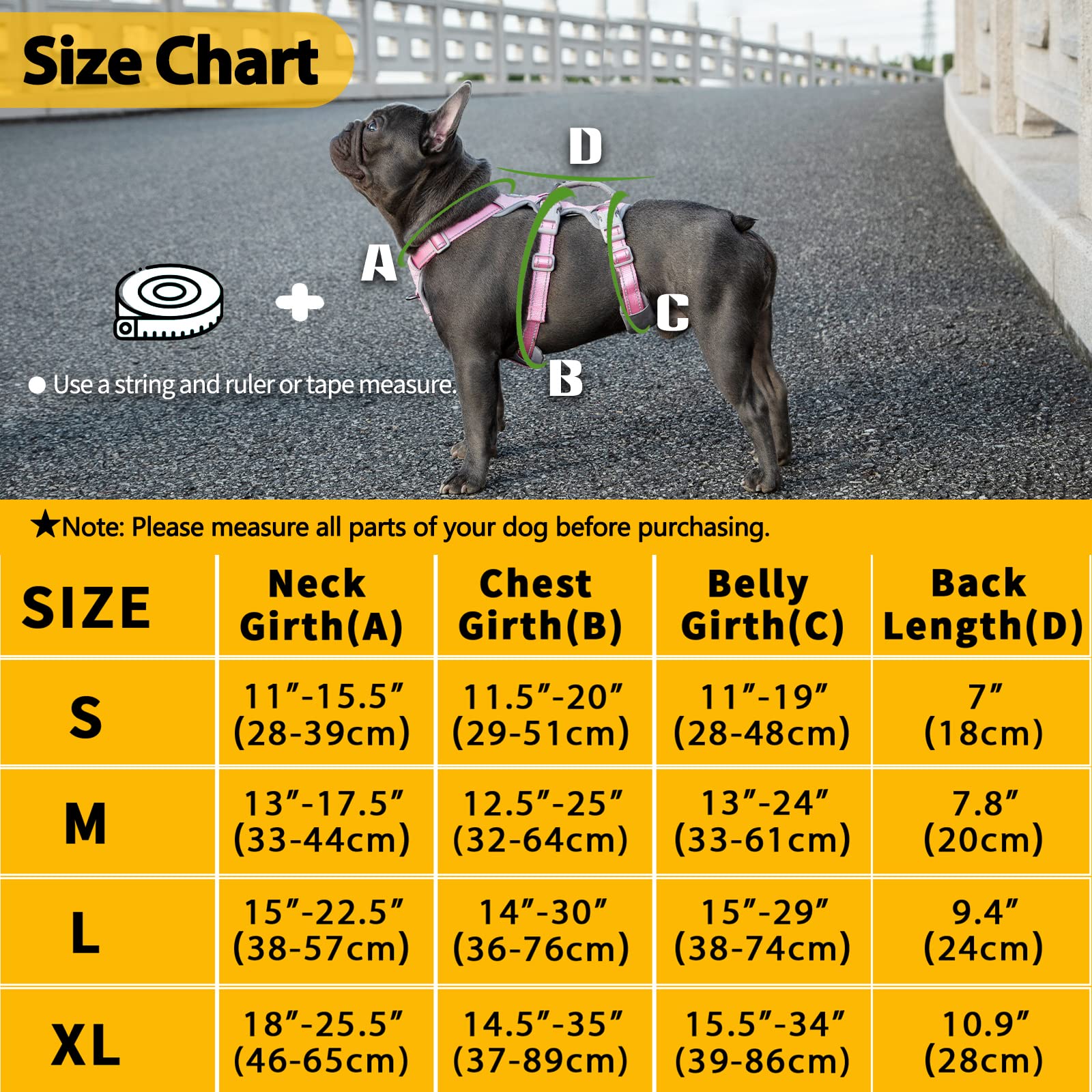 Huntboo No Escape Dog Harness, Escape Proof Harness, Fully Reflective Harness With Padded Handle, Breathable,Durable, Adjustable Vest For Small Dogs Walking, Training, And Running Gear（Pink,S