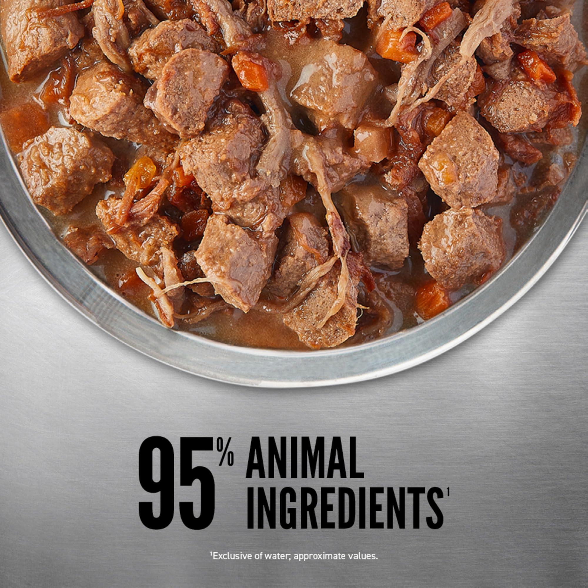 ORIJEN Tundra Stew Wet Dog Food, Grain-Free, 12.8 oz (Pack of 12), Premium Meat Shreds, Green