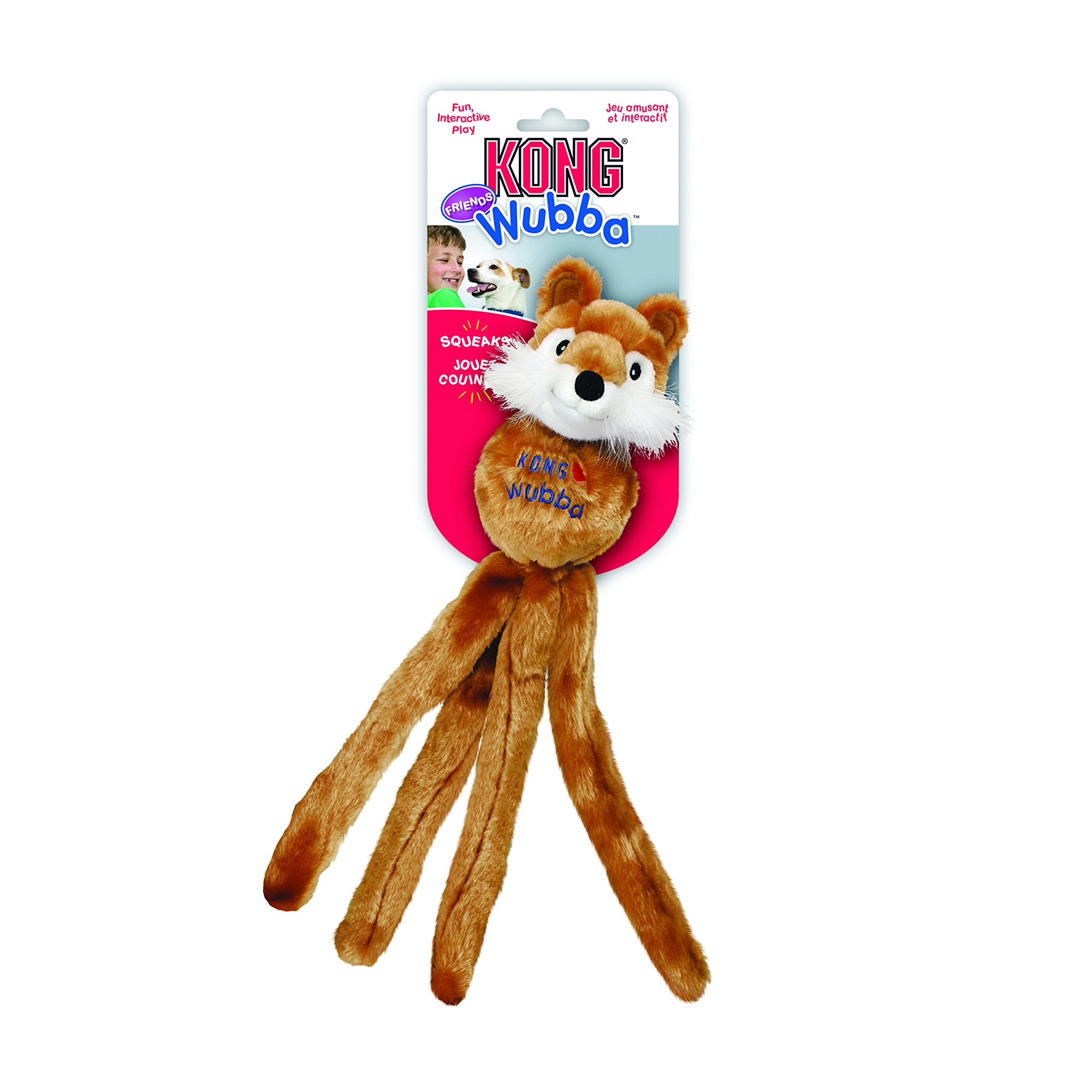 Kong Wubba Friend Dog Toy, Large, Assorted