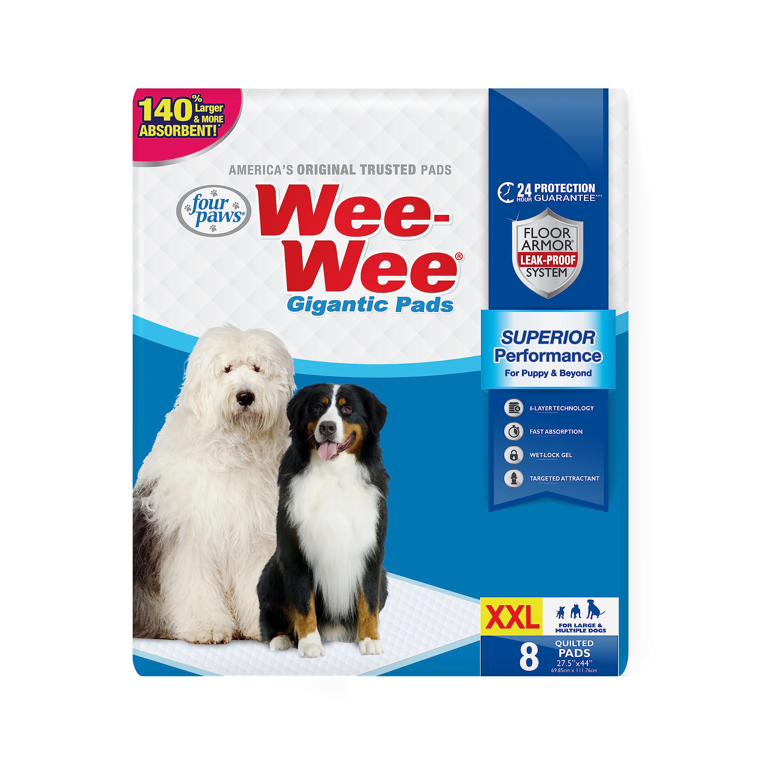 Fp Gigantic 8Pk Wee Wee Pads