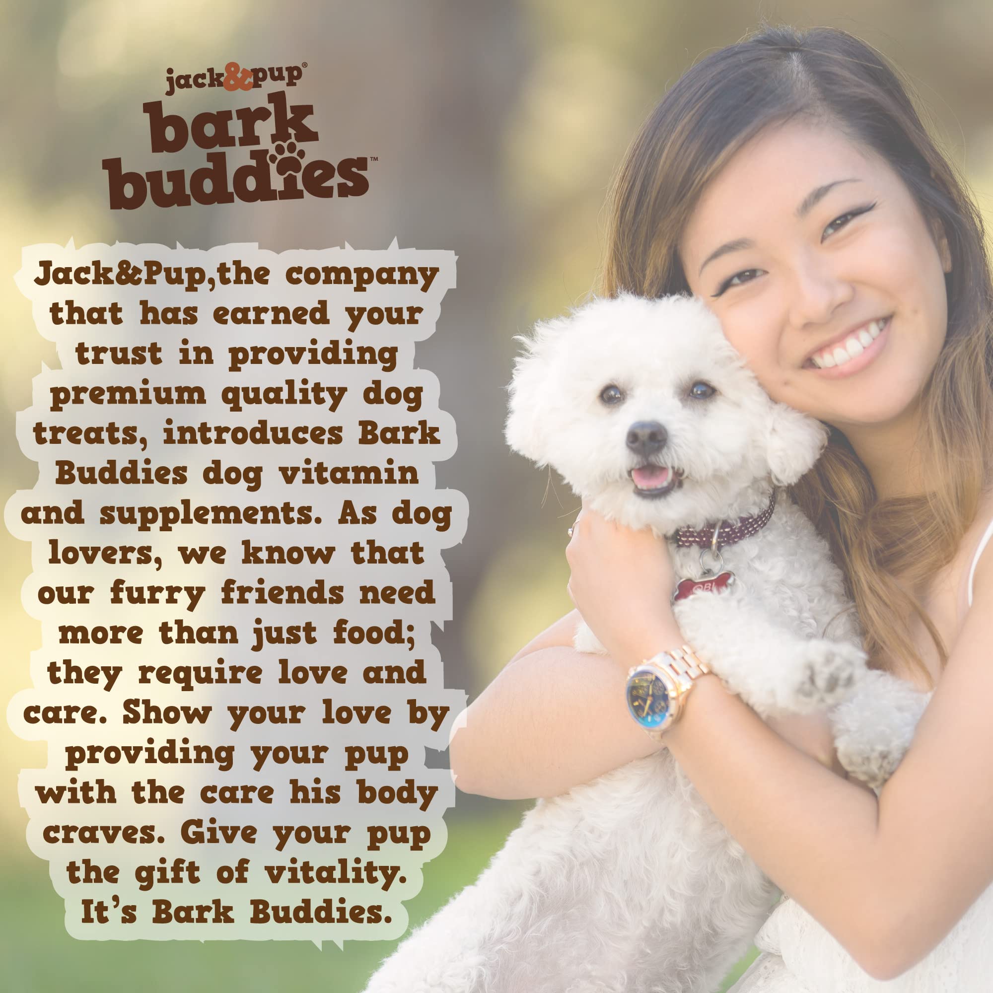 Jack & Pup Dog Multivitamins - Chewable Soft Chews for Puppies, 60ct
