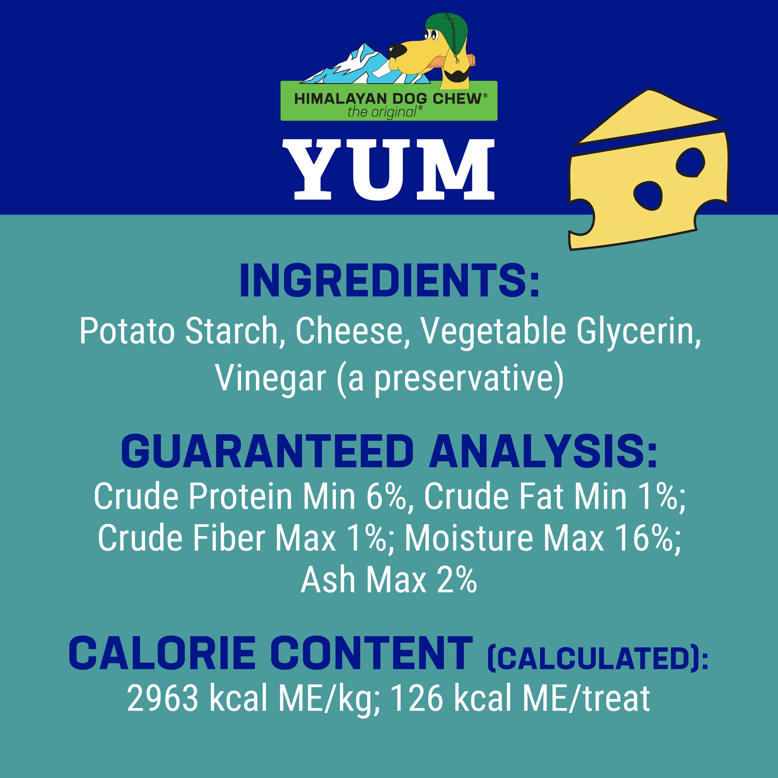 Himalayan Dog Yaky Yum Cheese 6.5 Oz..