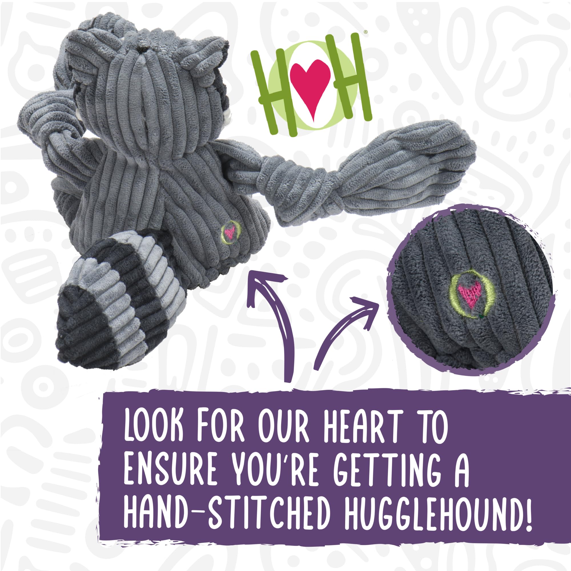 Hugglehounds Knottie Plush Dog Toy - Dog Stuffed Animal Toy, Puppy Toys, Squeaky Dog Toy For Small, Medium & Large Dogs, Durable Plush To Keep Them Busy - Mccracken Lobsta, Large